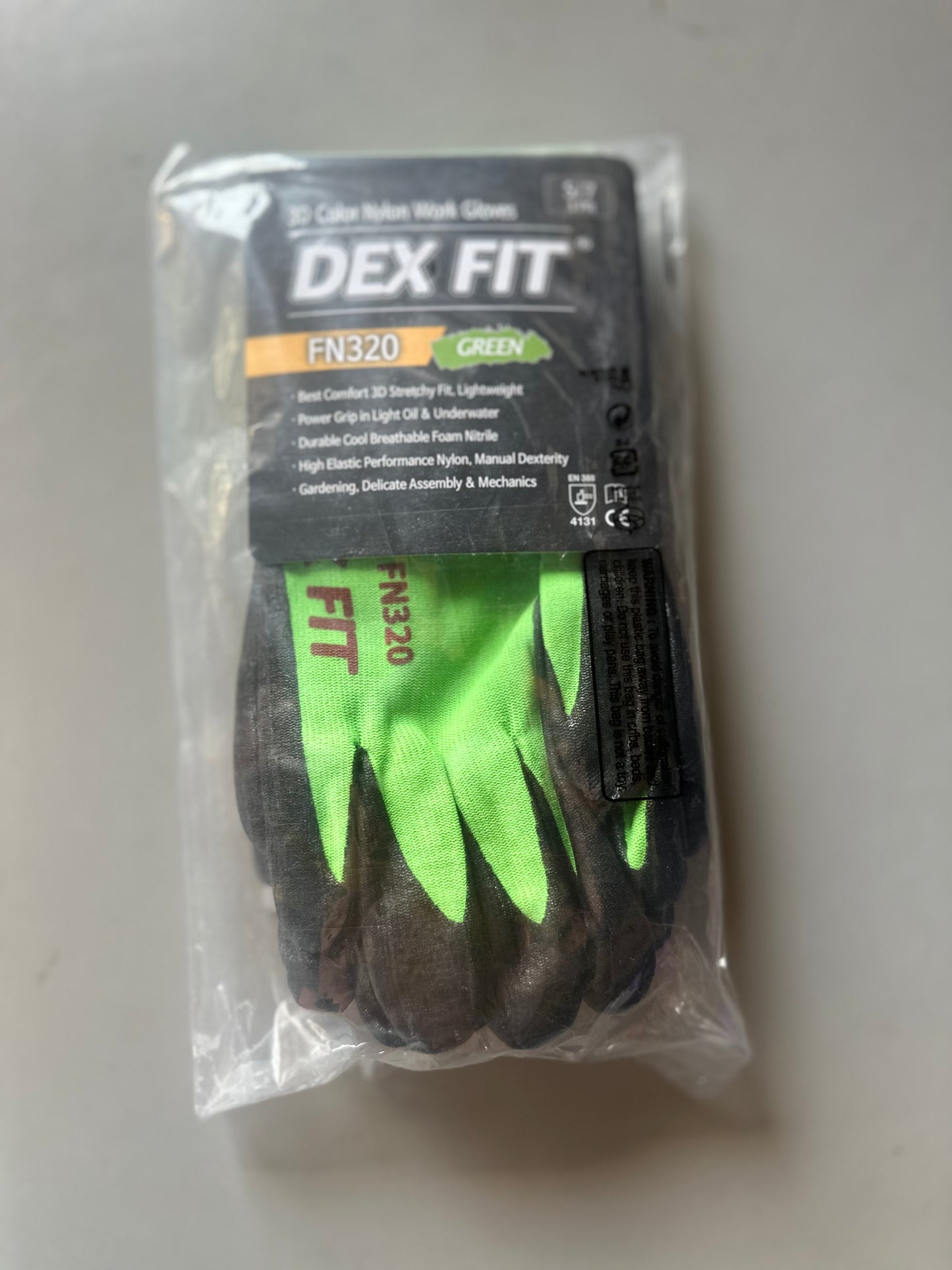 3 pair, Size Small, DEX FIT FN320 Precision Grip Work Gloves