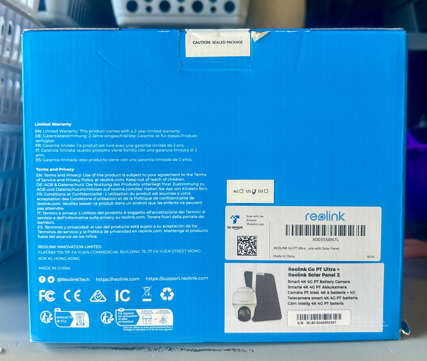 REOLINK 4K LTE Cellular Security Camera Wireless Outdoor