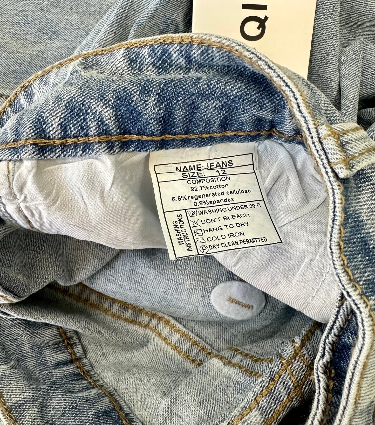 Women High Waisted Cargo Jean for Women (Size 12)