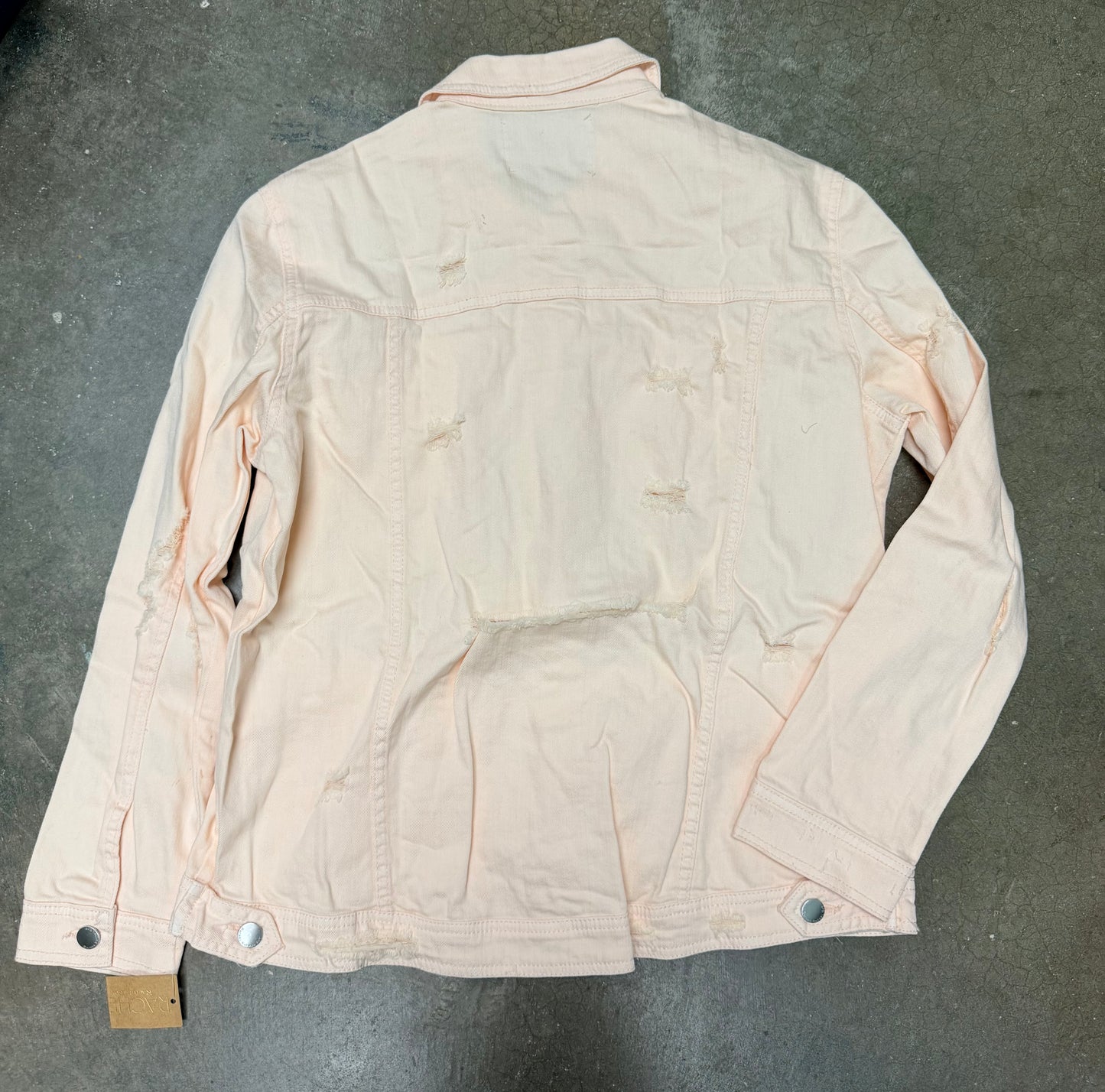 Rachel Roy Distressed Jean Jacket (Size Large)