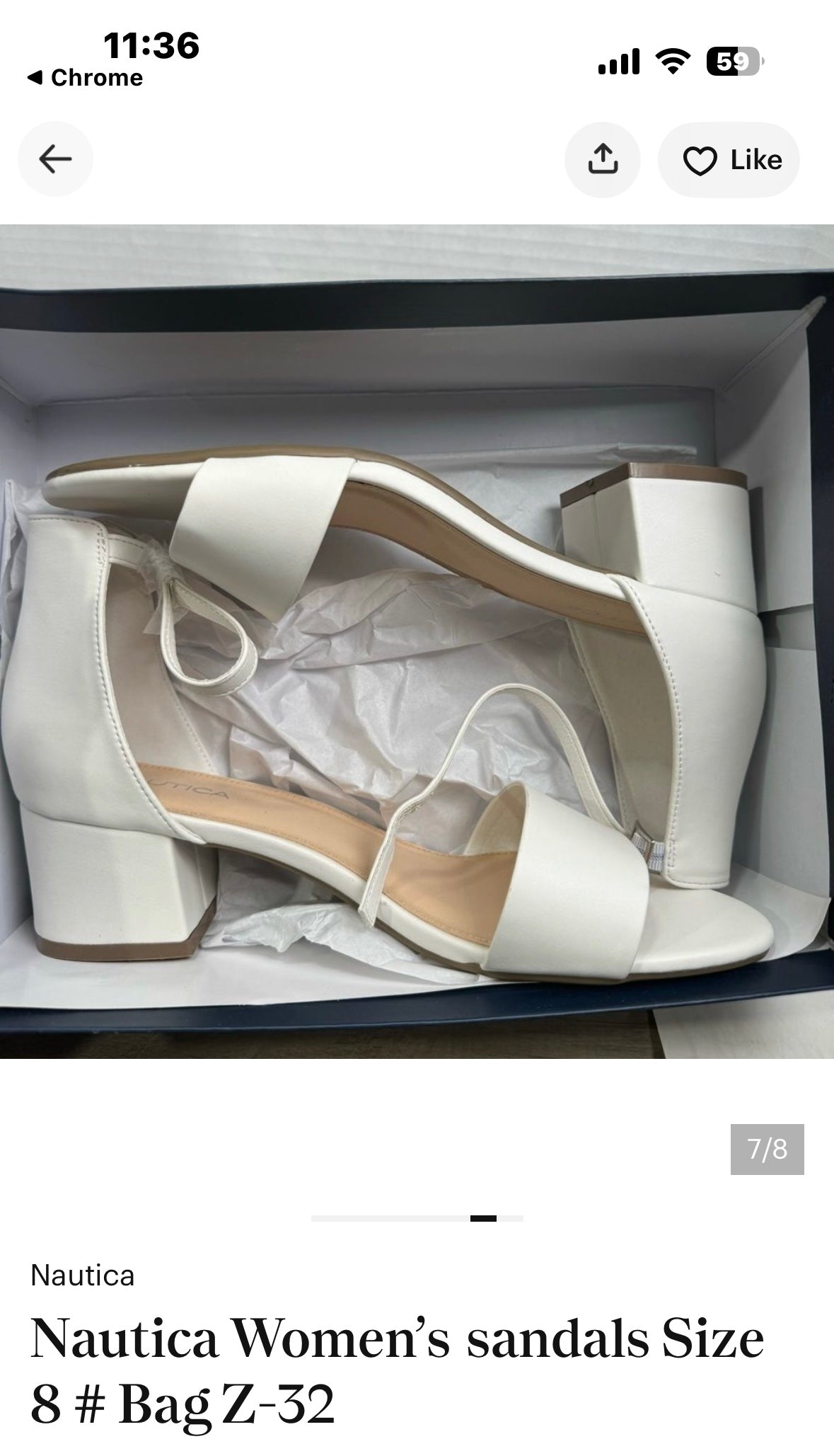 Nautica Women's Ankle Strap Pump Sandal,
Low Two Piece Block Heel Dress Shoe
Yona (Size 8.5)