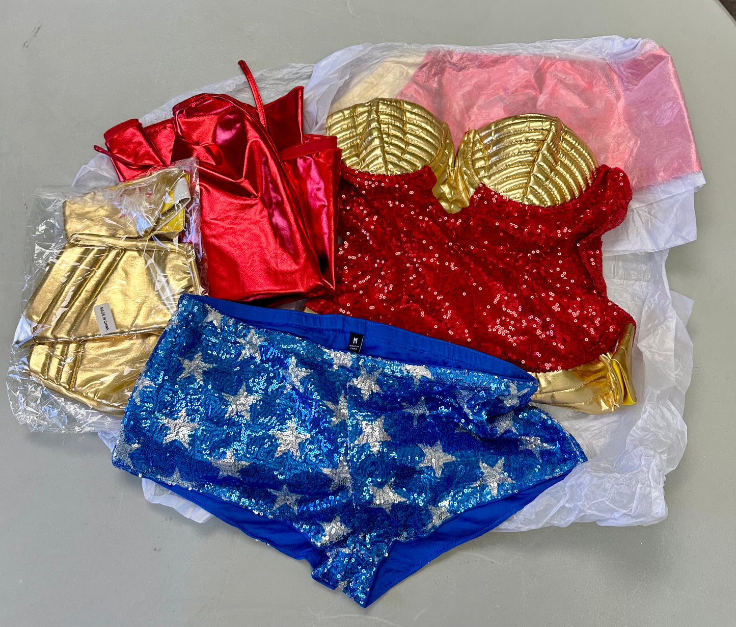 Dolls Kill Warrior Hero Costume Set by Trickz N' Treatz (Size Medium)
