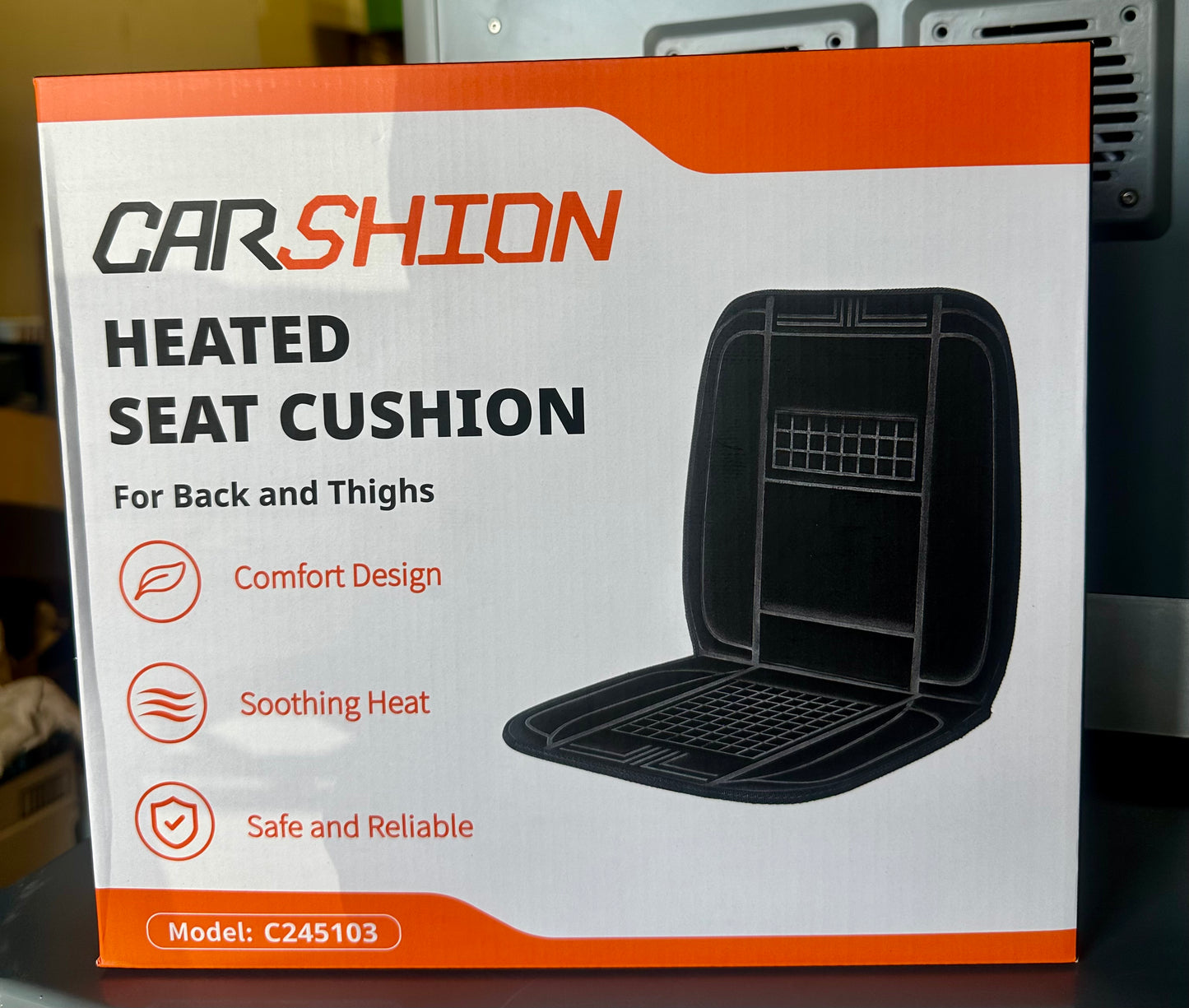 CARSHION
Heated Seat Cover, 22" Wide with Fast Heat, Heated Seat Cushion for Back and Thighs