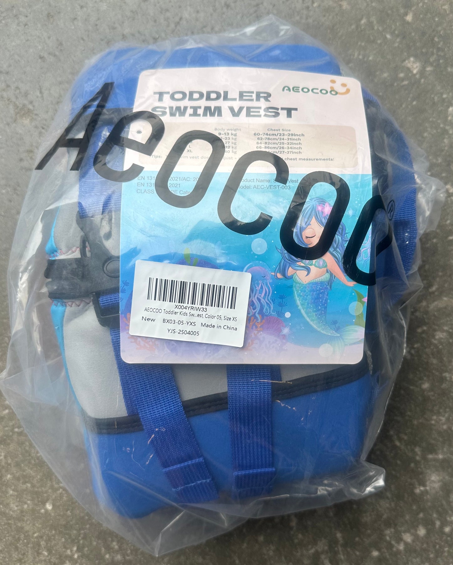Toddler Swim Vest for 20-30 Pounds, Kids Pool Floaties Vest 2-4 Year Old