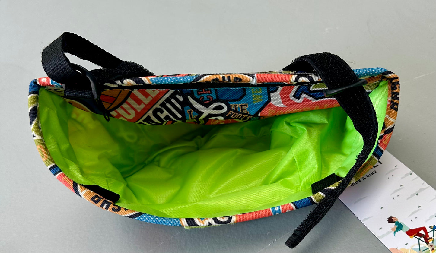 Bomboly Kids Bike Basket, Bicycle Front Handlebar Bag for Children, Designed to Carry Children's Stuff, Cycling Accessories