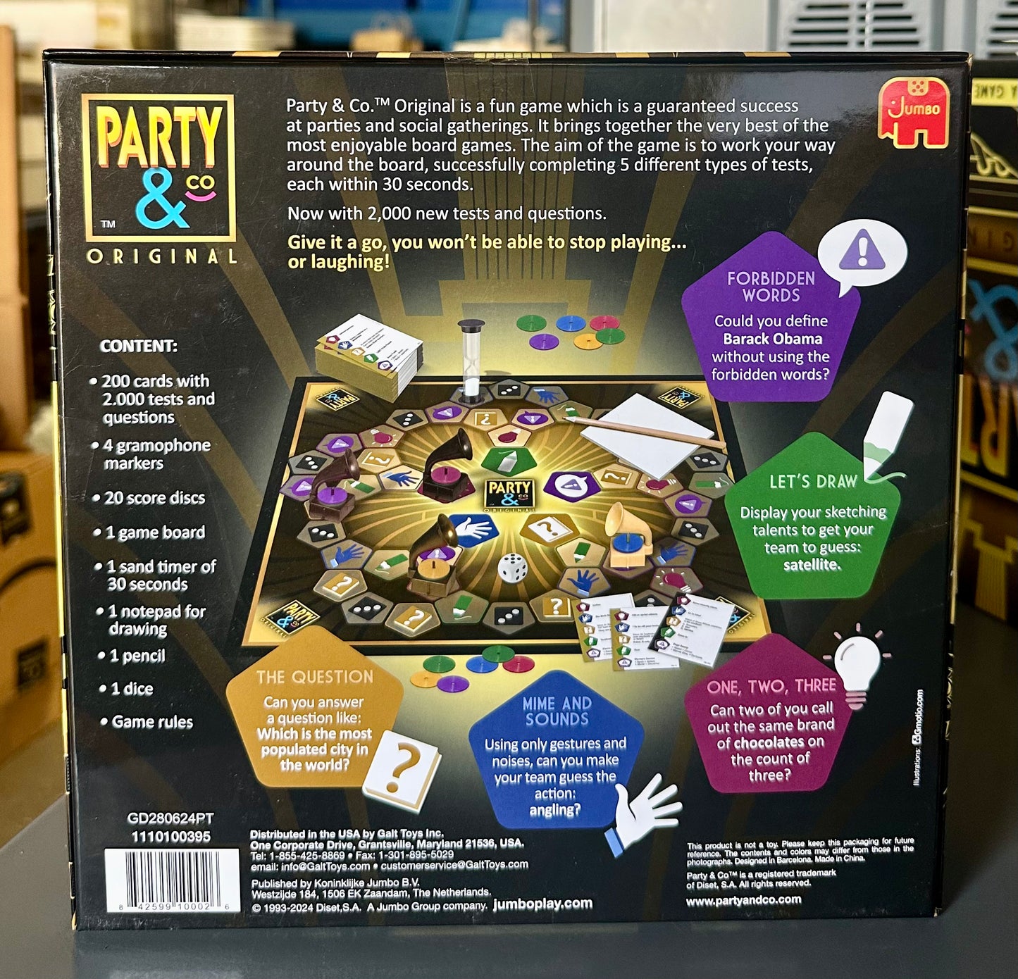 Jumbo Party & Co. Original Board Game - Fun Multi-Challenge Game for 14+ Years, Multiplayer Family Entertainment.