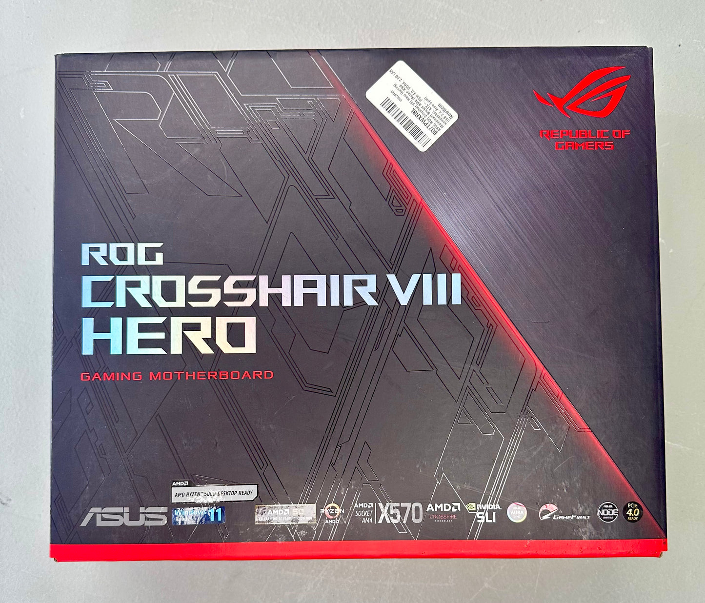 ASUS ROG Crosshair VIII Hero X570 AM4 Gaming Motherboard – Open Box
