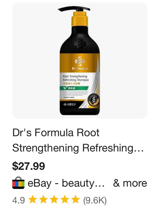 Dr's Formula Root Strengthening Refreshing Shampoo for Oily Scalp Hydrate and Rescue Brittle Fragile Hair Scalp Care Volume Thinning Hair 20.46 Fl Oz.