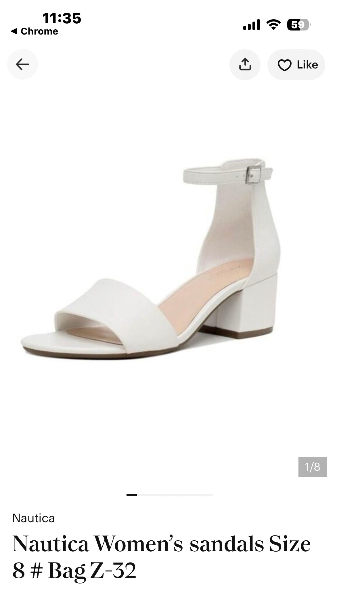 Nautica Women's Ankle Strap Pump Sandal,
Low Two Piece Block Heel Dress Shoe
Yona (Size 8.5)