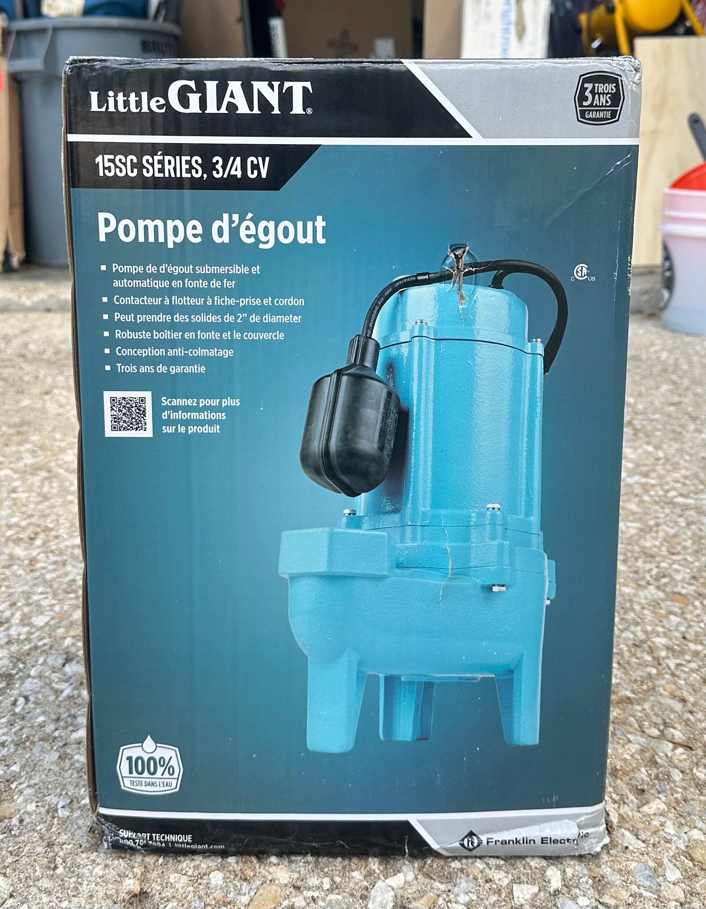 Little Giant 15SC Series 3/4 HP Sewage Pump