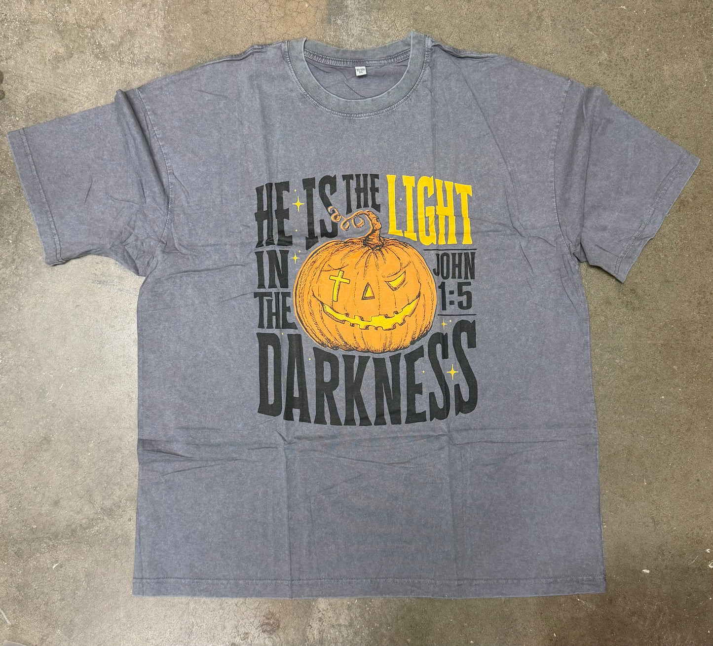 Comfort Wash Halloween Bible T-Shirt (Size 2XL)