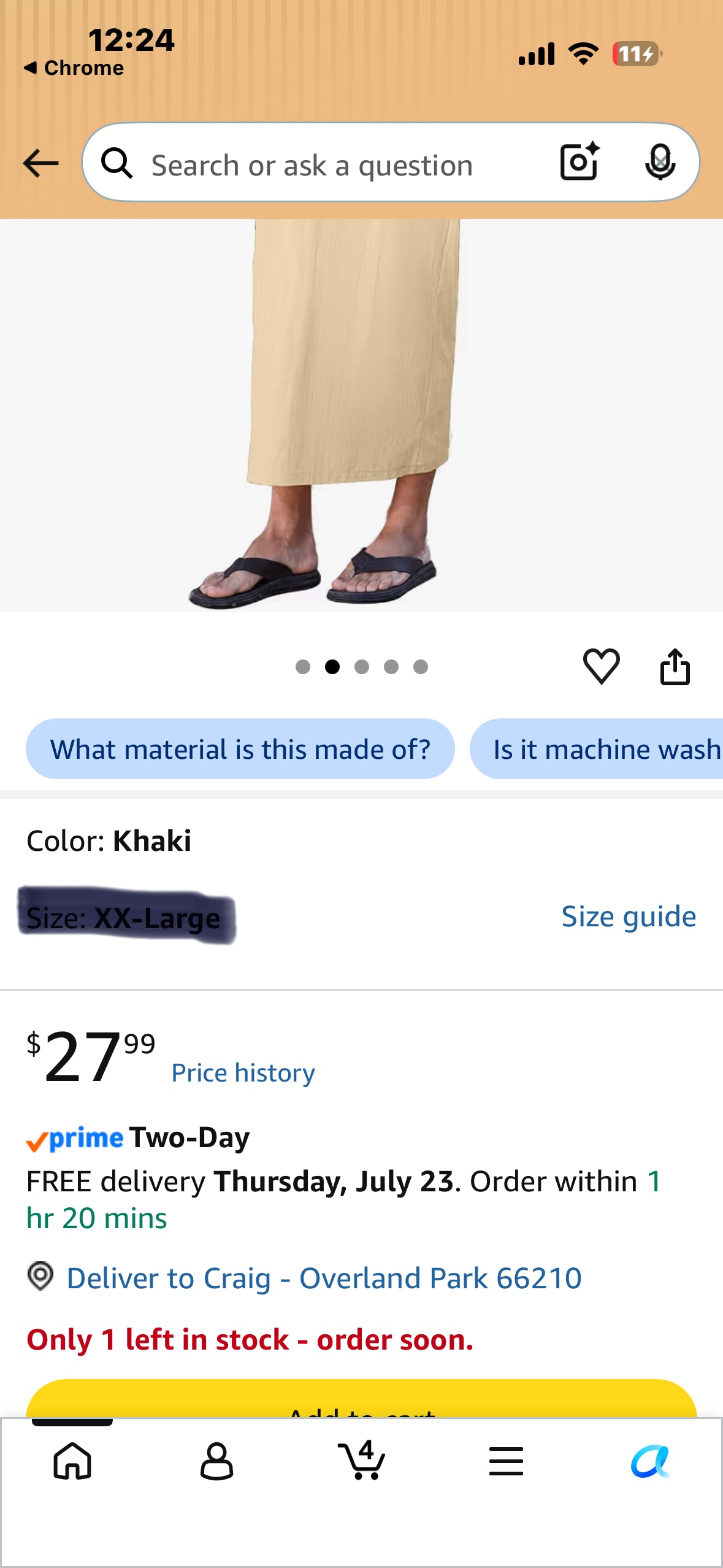 Mens Kaftan Thobe Cotton Kaftan for Men Button down Islamic Thobe for Men Long Sleeve Robe Casual Muslim Gown Kurta (Size XXXL)