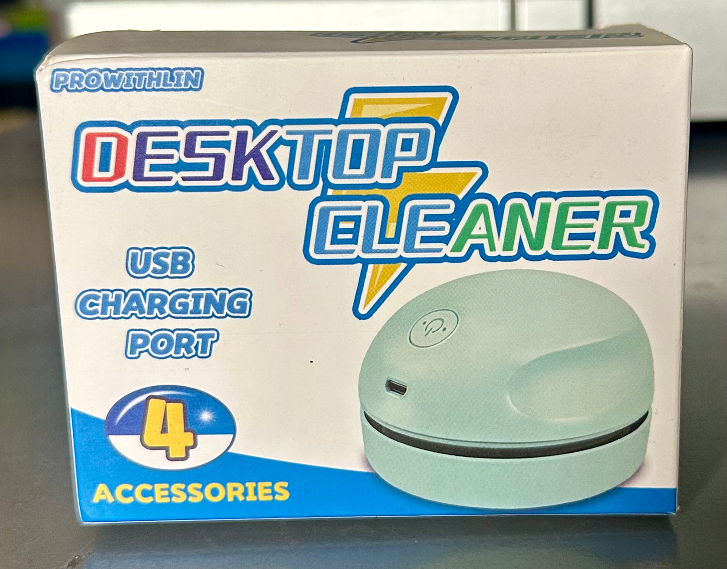Desktop Vacuum Cleaner, USB Charging with Vacuum Nozzle, Cleaning Brush, Portable Mini Table Dust Vaccum Cleaner, Clean Dust, Crumbs, Piano, Computer, Car (Light Green)