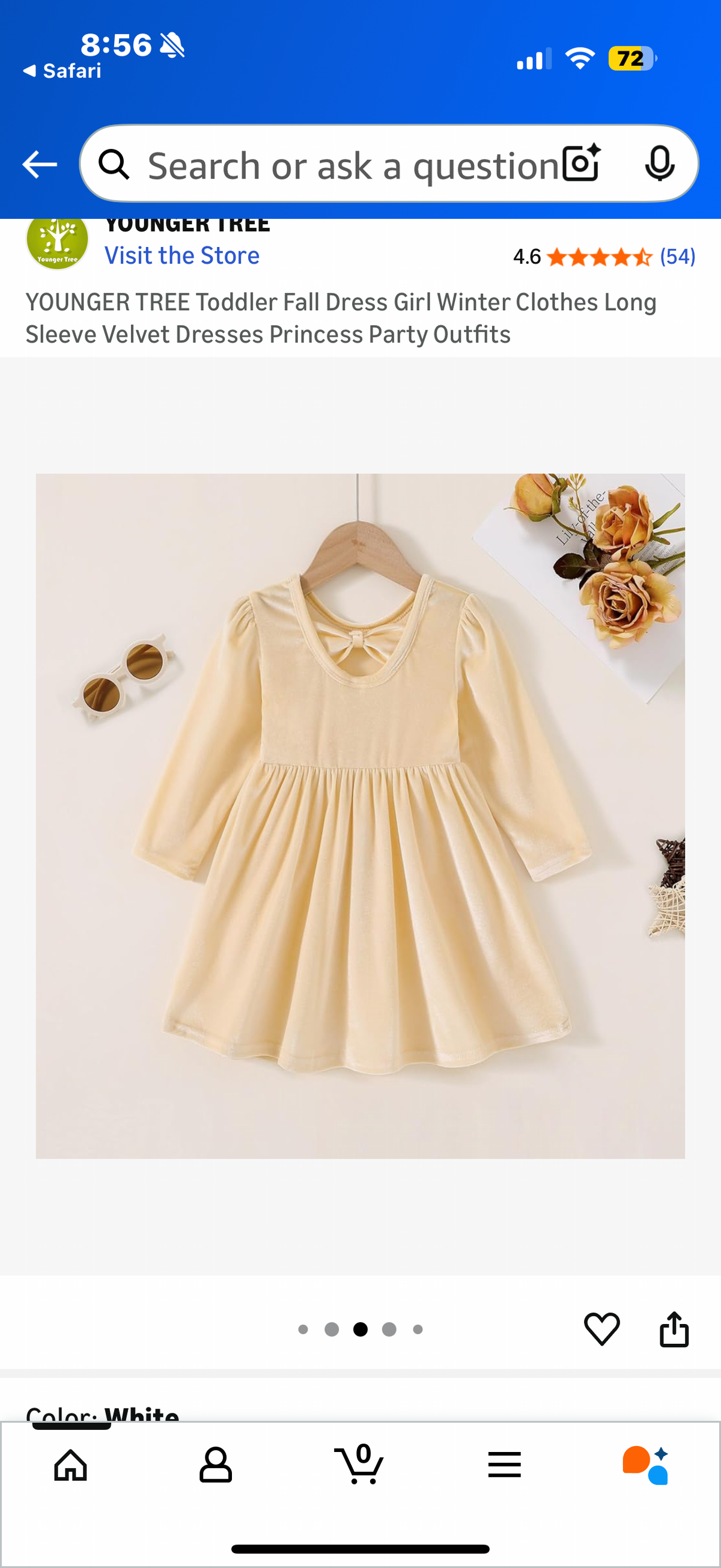 YOUNGER TREE Toddler Fall Dress Girl Winter Clothes Long Sleeve Velvet Dresses Princess Party Outfits (Size 12-18 months and 5-6 years)