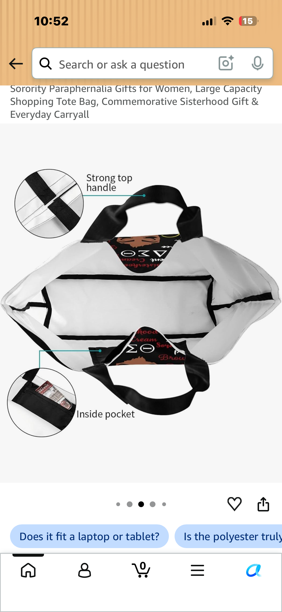 Sorority Paraphernalia Gifts for Women, Large Capacity Shopping Tote Bag, Commemorative Sisterhood Gift & Everyday Carryall