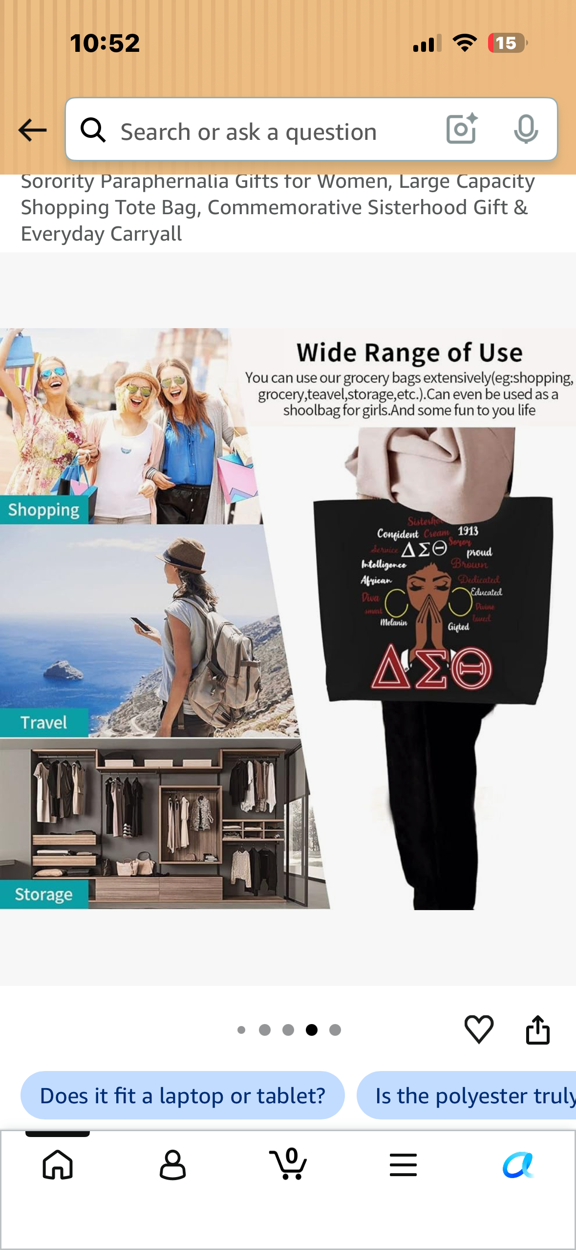 Sorority Paraphernalia Gifts for Women, Large Capacity Shopping Tote Bag, Commemorative Sisterhood Gift & Everyday Carryall
