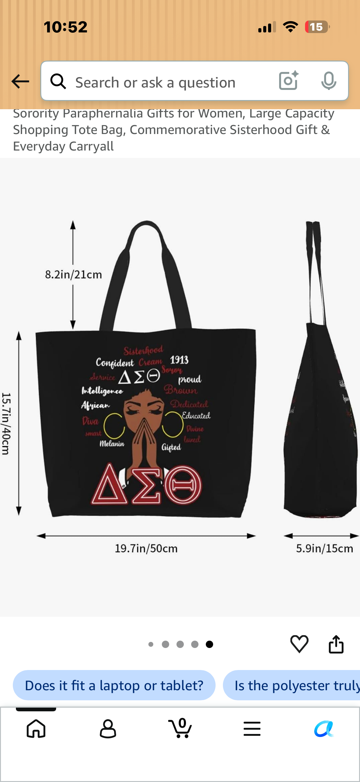 Sorority Paraphernalia Gifts for Women, Large Capacity Shopping Tote Bag, Commemorative Sisterhood Gift & Everyday Carryall
