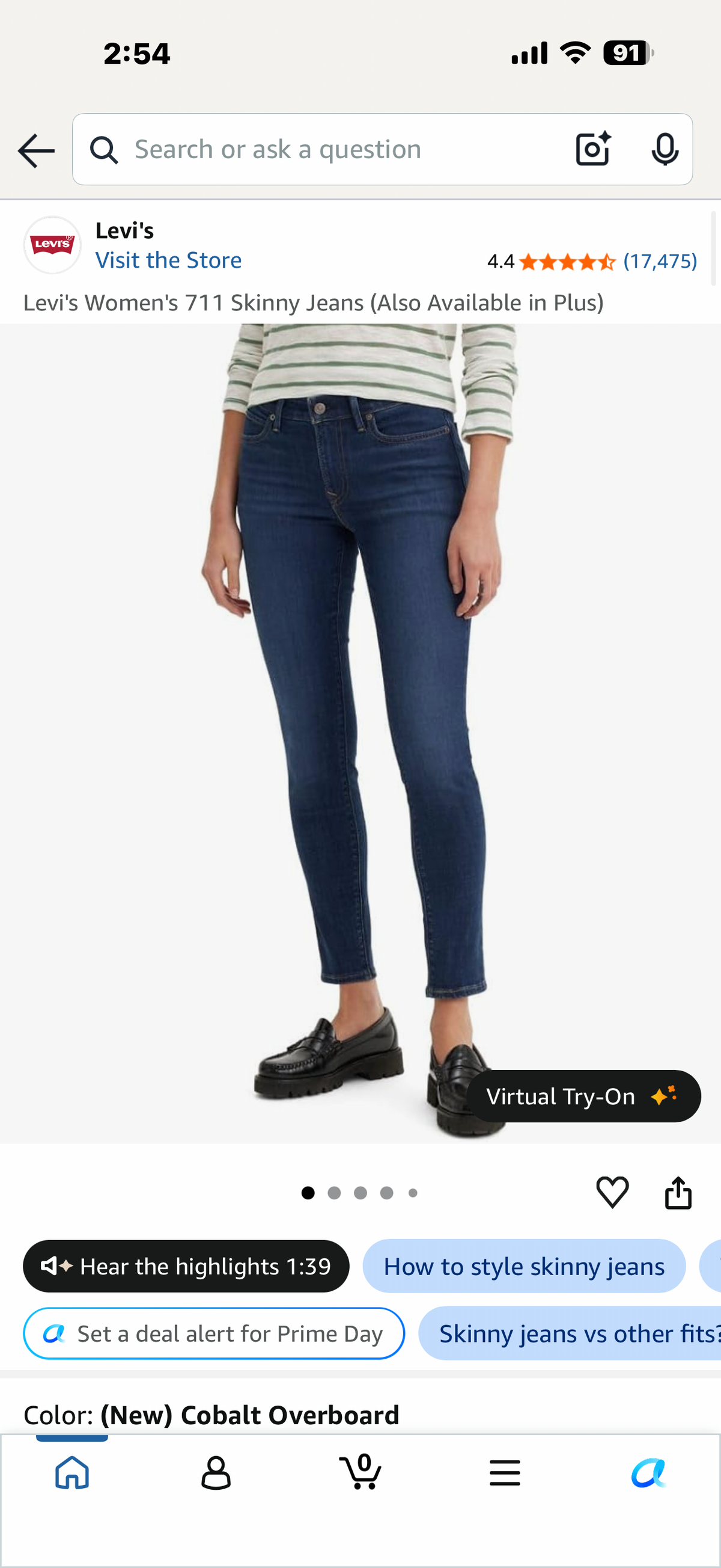 Levi's Women's 711 Skinny Jeans (Indigo 29x30, Regular)