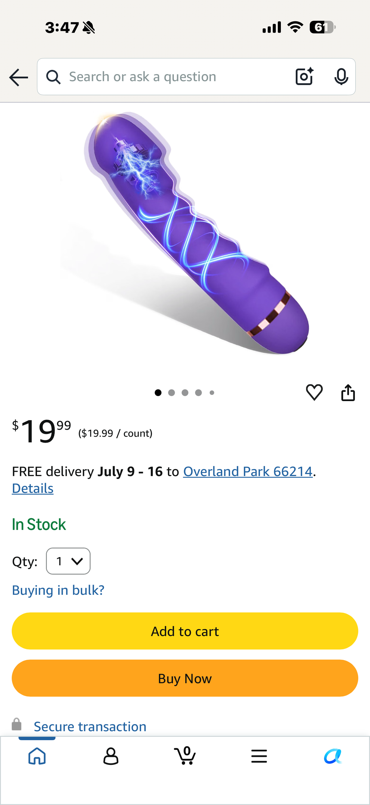 20-mode Magic Wand, Black