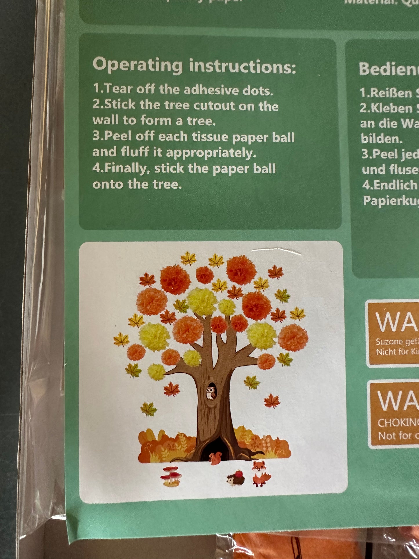 Fall Thanksgiving Tree Bulletin Board Set Decoration for Classroom, Autumn 3D Tree Bulletin Board with Maple Leaf Pumpkin Cutouts for Fall Thanksgiving Party, School Nursery, Classroom Decor, 4’ Tall