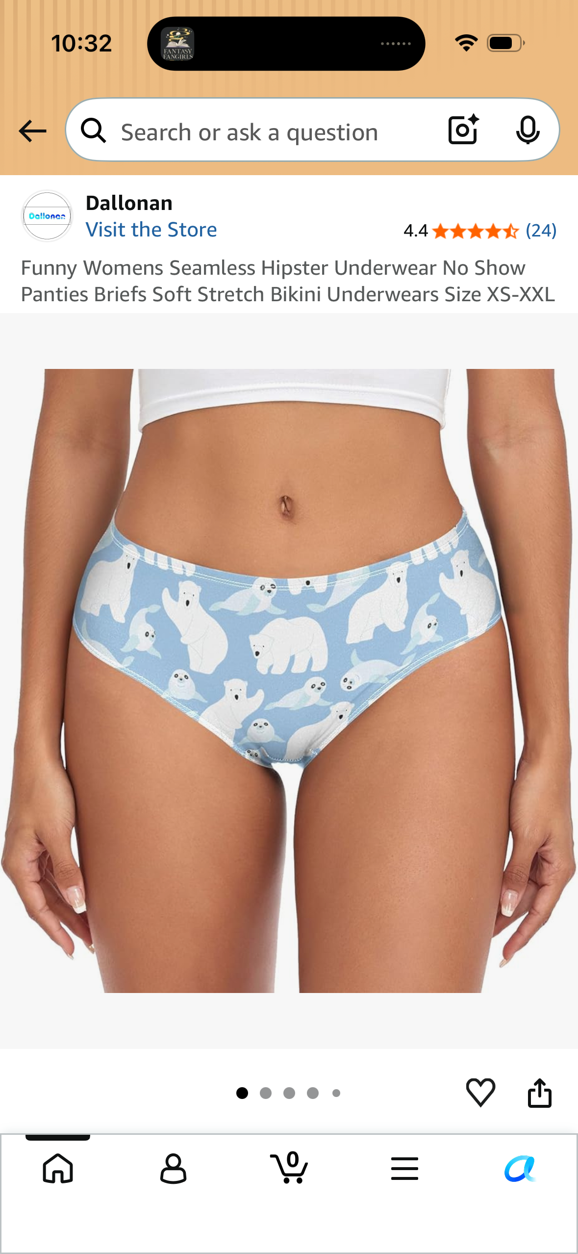 Funny Womens Seamless Hipster Underwear No Show Panties Briefs Soft Stretch Bikini Underwears (Size Large)