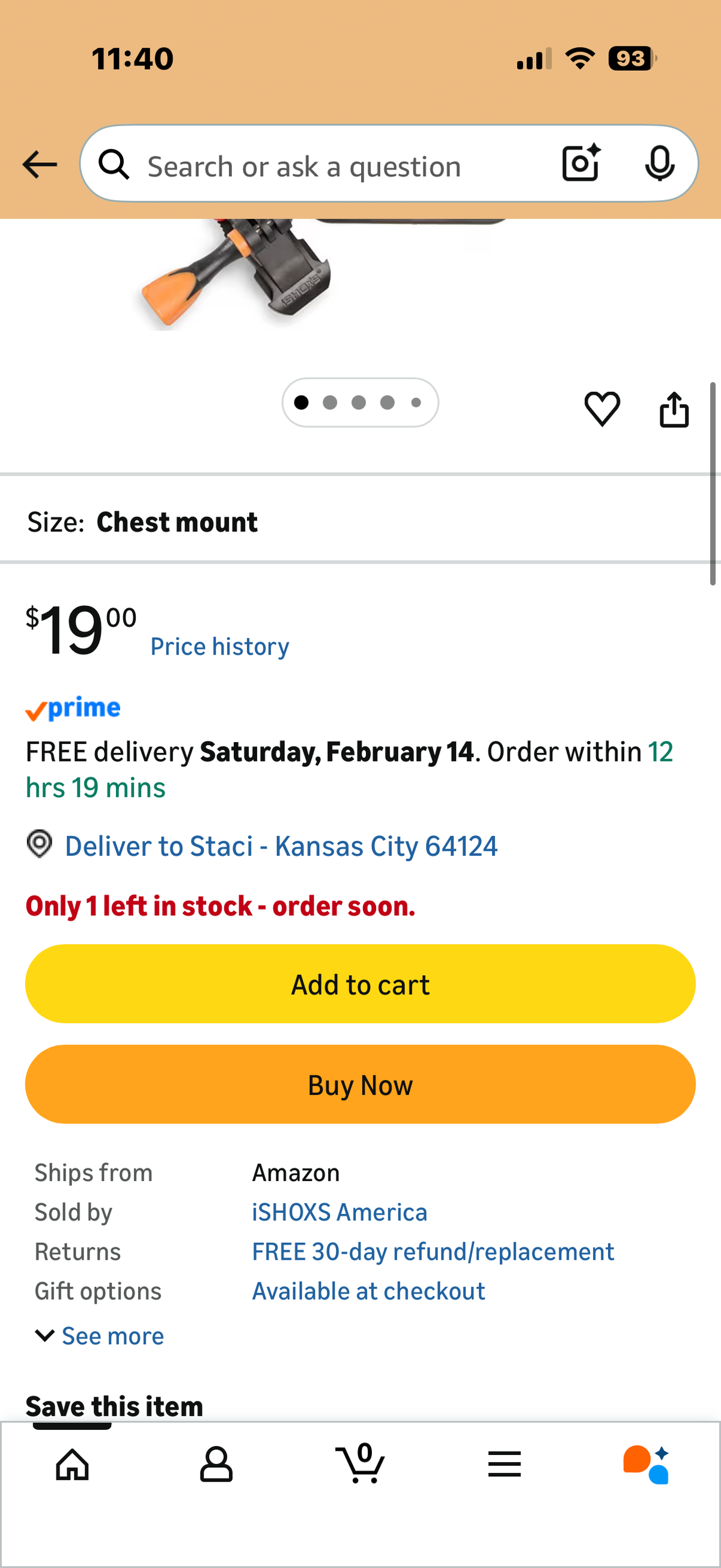 ProChest | Chest Mount Harness | Adjustable Body Vest Accessories | Wrist Strap for GoPro Hero 11 Hero 10 Hero 9 Hero 8 and Action cams Compatible