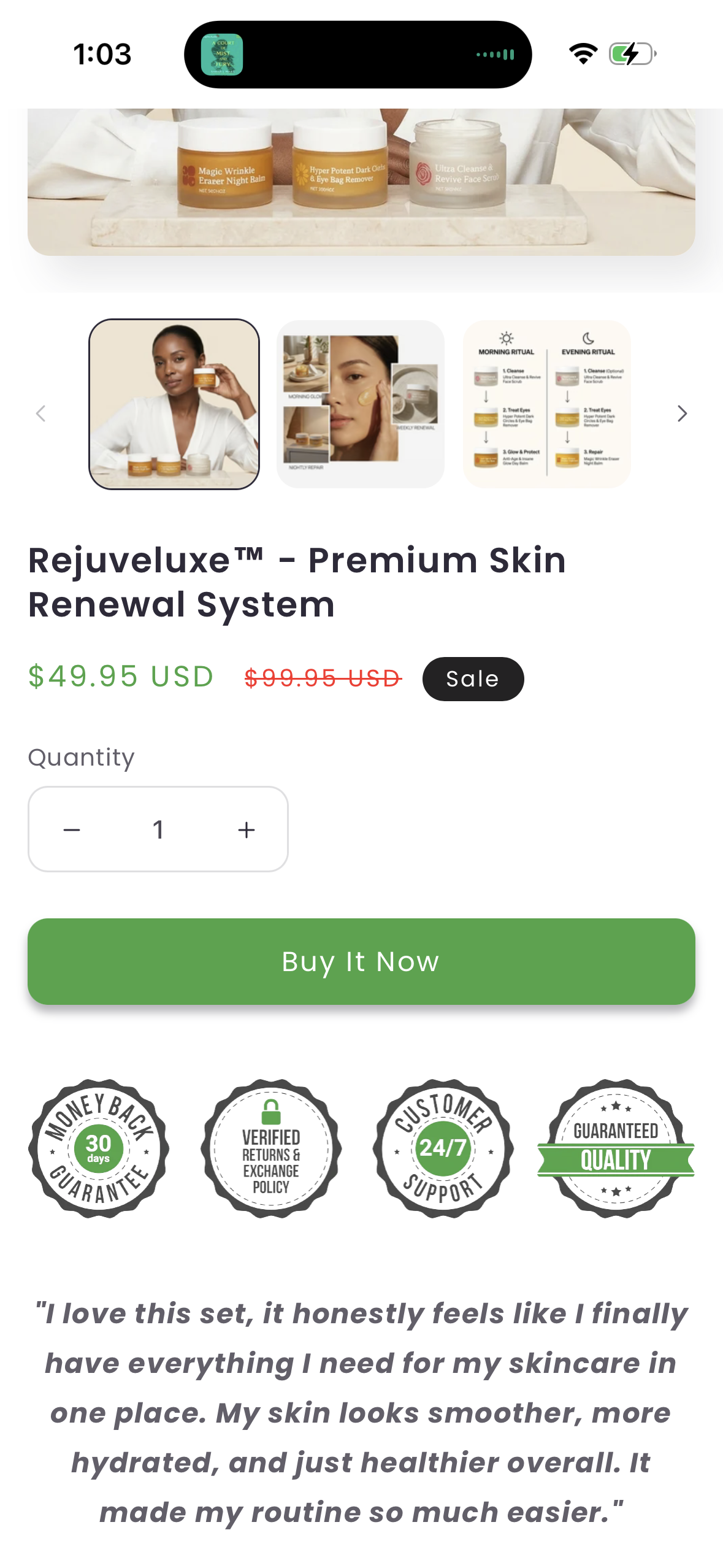 Rejuveluxe - Premium Skin Renewal System - Velvet Surface