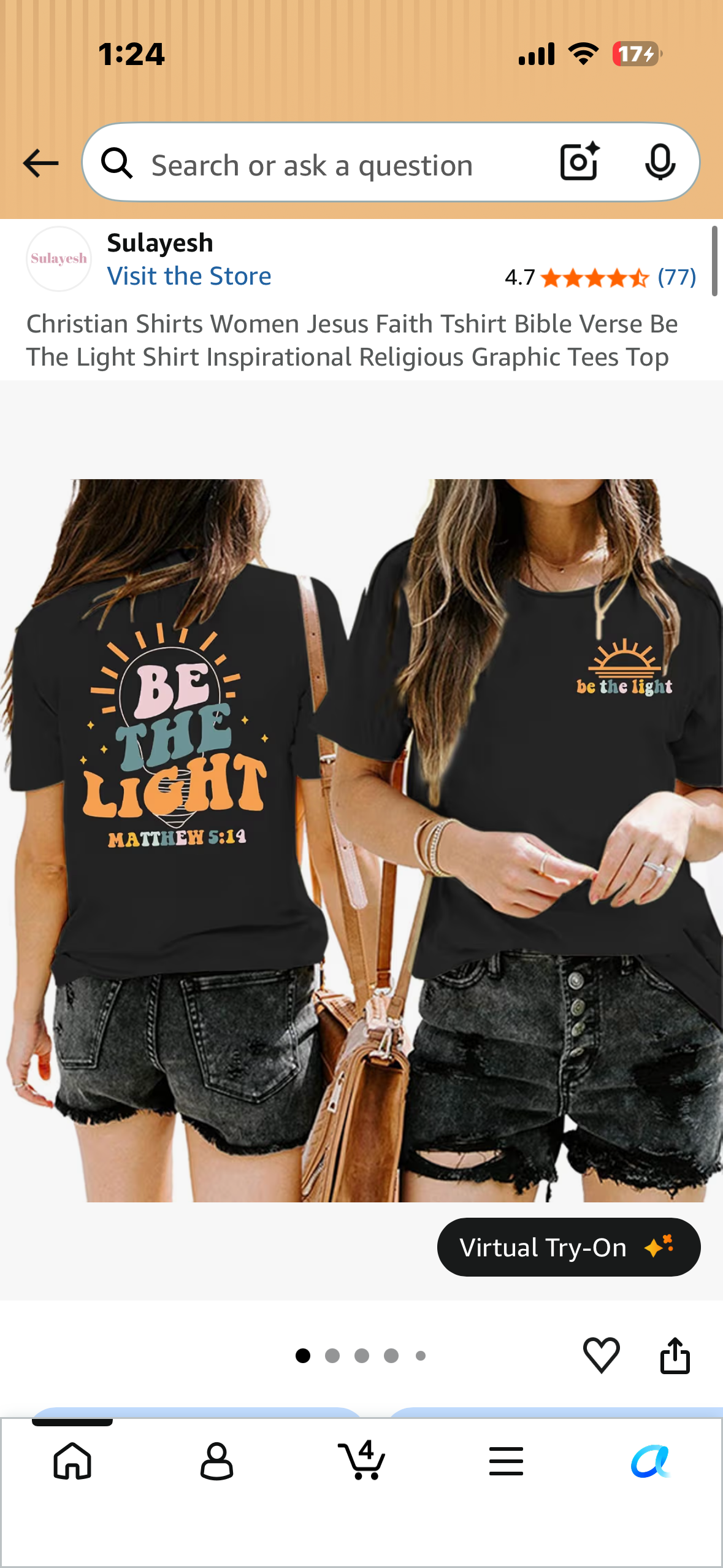 Christian Shirts Women Jesus Faith Tshirt Bible Verse Be The Light Shirt Inspirational Religious Graphic Tees Top (Size Large)