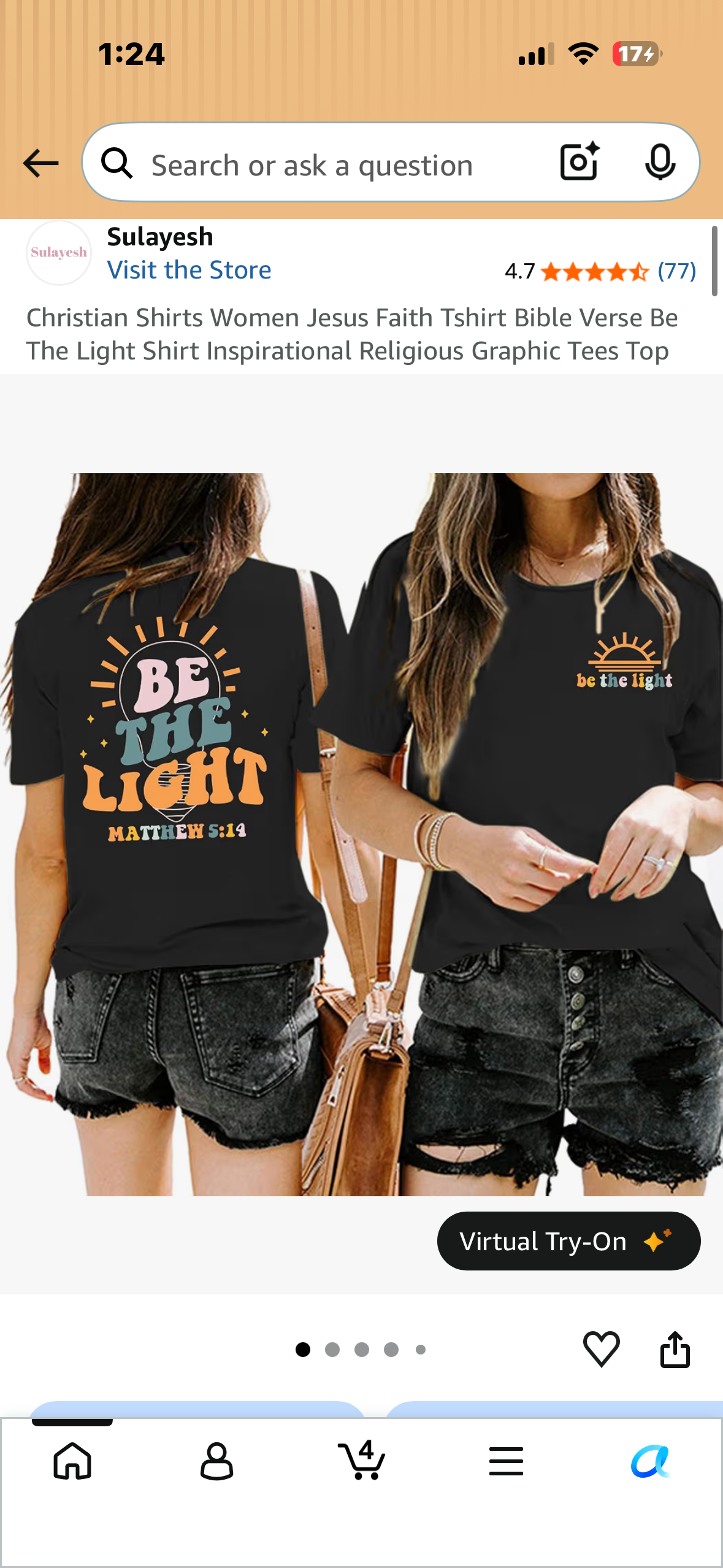 Christian Shirts Women Jesus Faith Tshirt Bible Verse Be The Light Shirt Inspirational Religious Graphic Tees Top (Size Large)