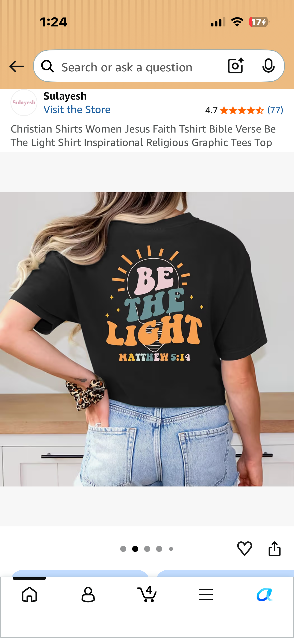 Christian Shirts Women Jesus Faith Tshirt Bible Verse Be The Light Shirt Inspirational Religious Graphic Tees Top (Size Large)