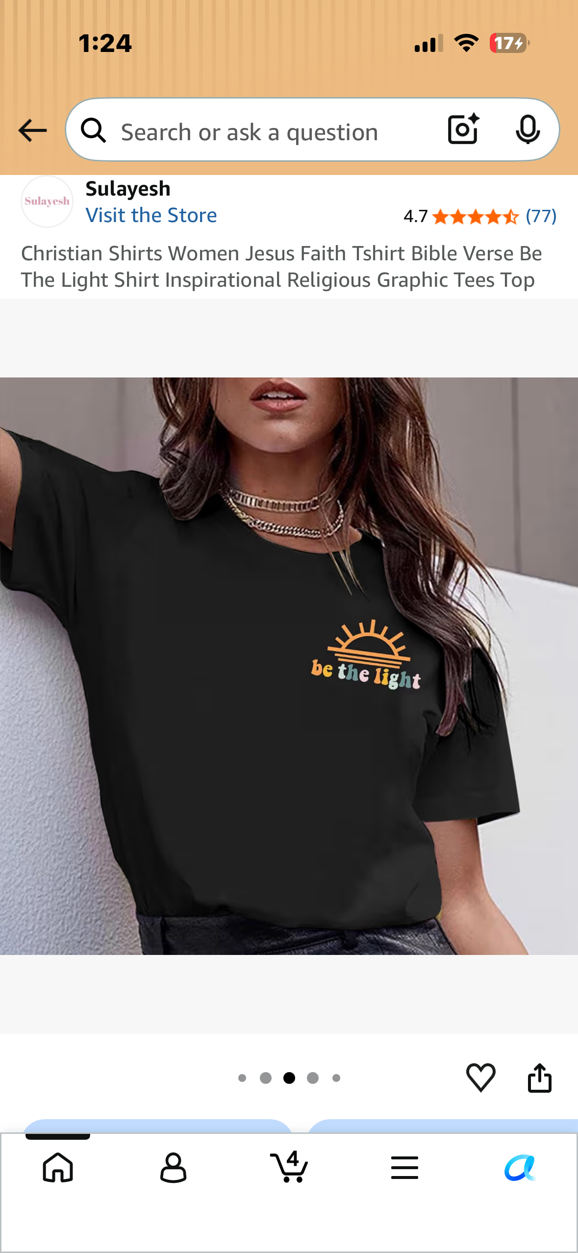 Christian Shirts Women Jesus Faith Tshirt Bible Verse Be The Light Shirt Inspirational Religious Graphic Tees Top (Size Large)