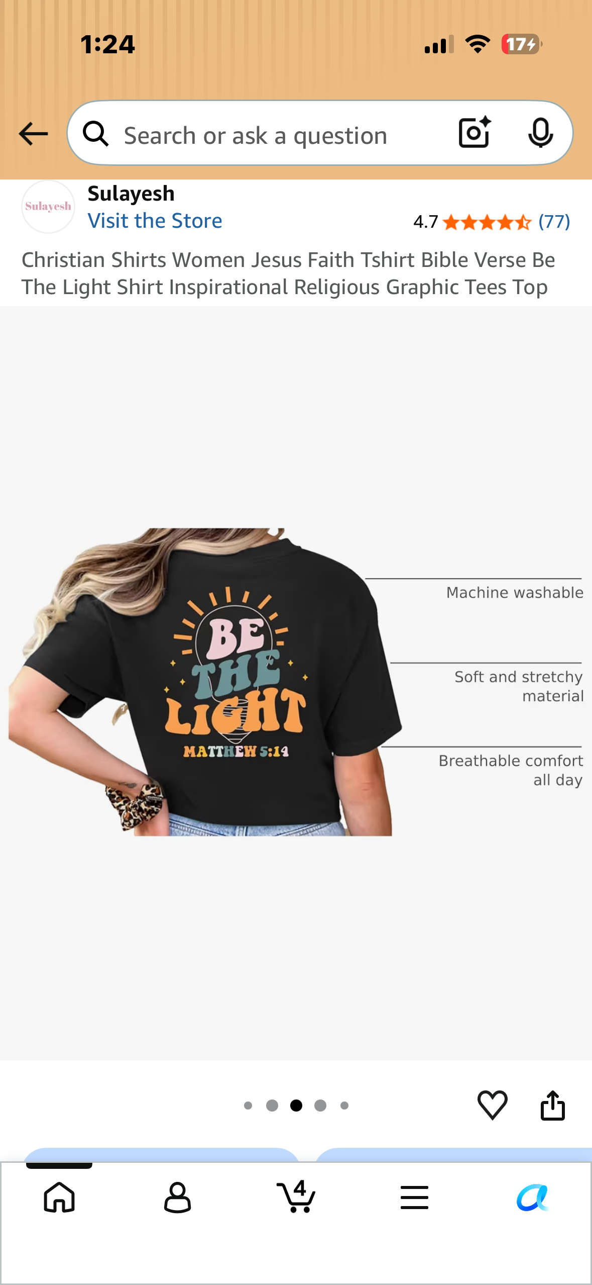 Christian Shirts Women Jesus Faith Tshirt Bible Verse Be The Light Shirt Inspirational Religious Graphic Tees Top (Size Large)