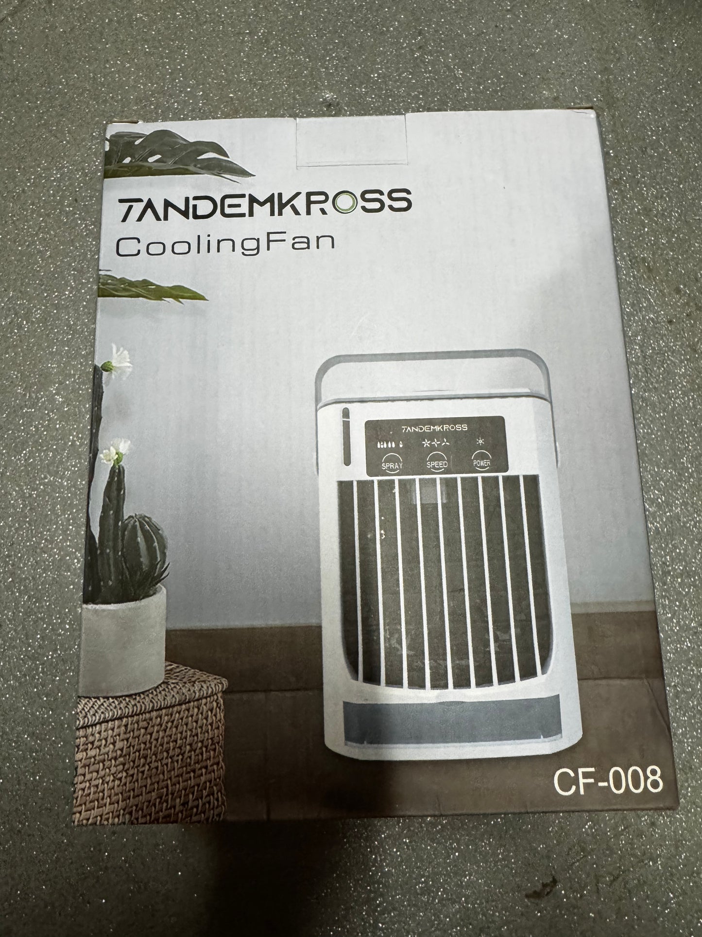 Portable Air Conditioner Cooling Fan, 500ML Rechargeable Mini Evaporative Air Cooler