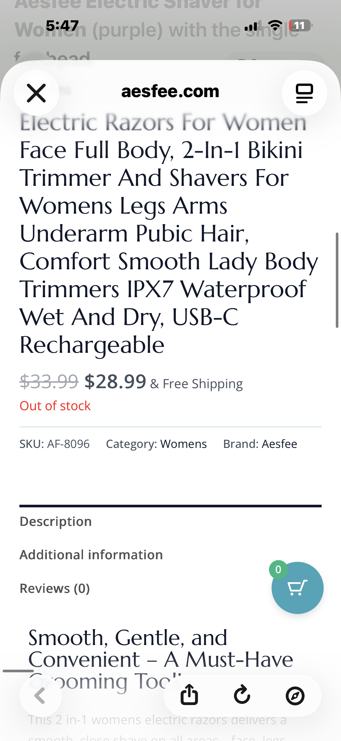Electric Razors for Women Face Full Body, 2-in-1 Bikini Trimmer and Shavers for Womens Legs Arms Underarm Pubic Hair, Comfort Smooth Lady Body Trimmers IPX7 Waterproof Wet and Dry, USB-C Rechargeable
