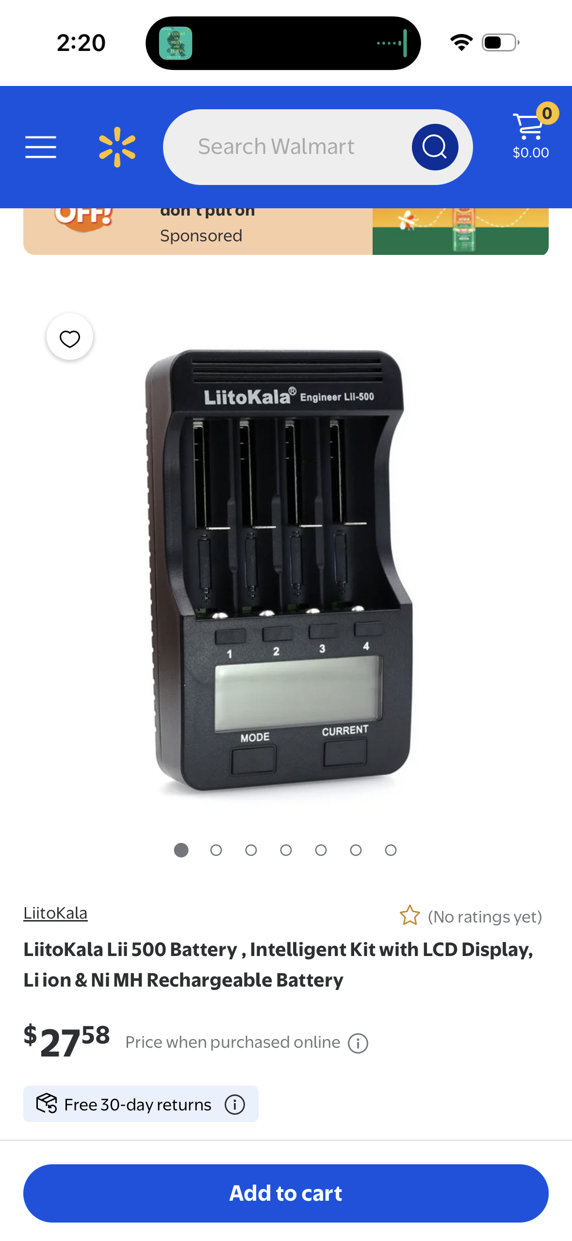 LiitoKala Lii 500 Battery , Intelligent Kit with LCD Display, Li ion & Ni MH Rechargeable Battery