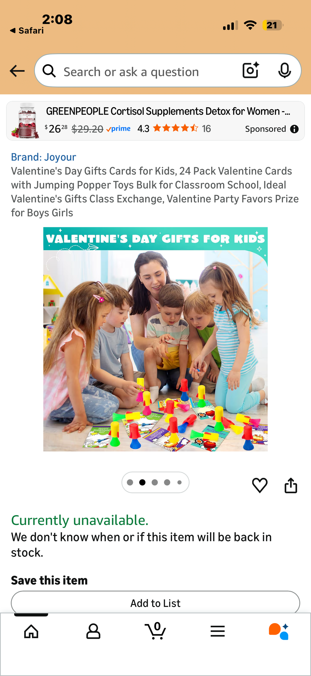 24 Pack Valentine Cards with Jumping Popper Toys Bulk for Classroom School, Ideal Valentine's Gifts Class Exchange, Valentine Party Favors Prize for Boys Girls