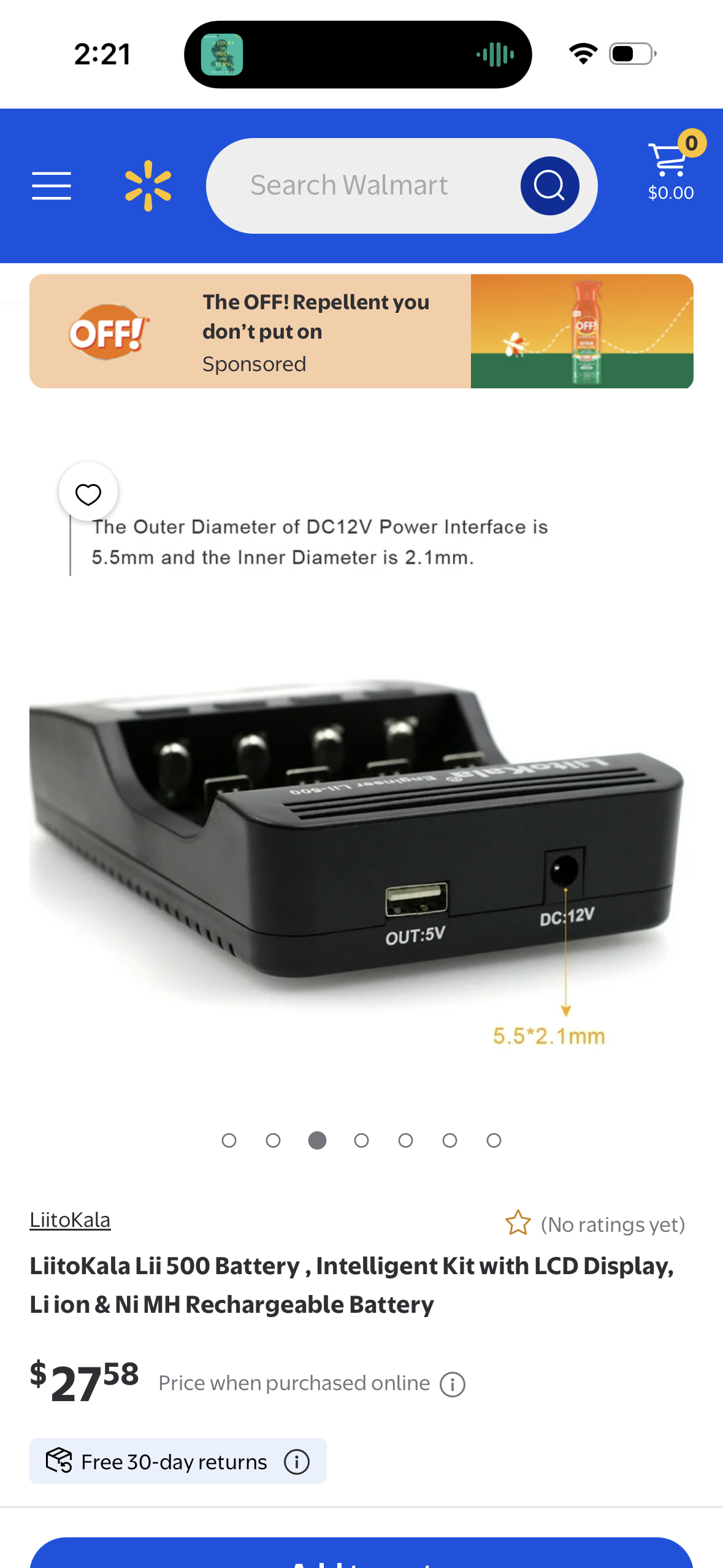 LiitoKala Lii 500 Battery , Intelligent Kit with LCD Display, Li ion & Ni MH Rechargeable Battery