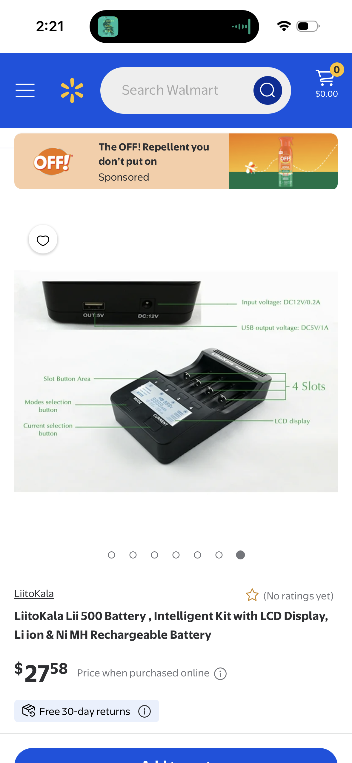 LiitoKala Lii 500 Battery , Intelligent Kit with LCD Display, Li ion & Ni MH Rechargeable Battery