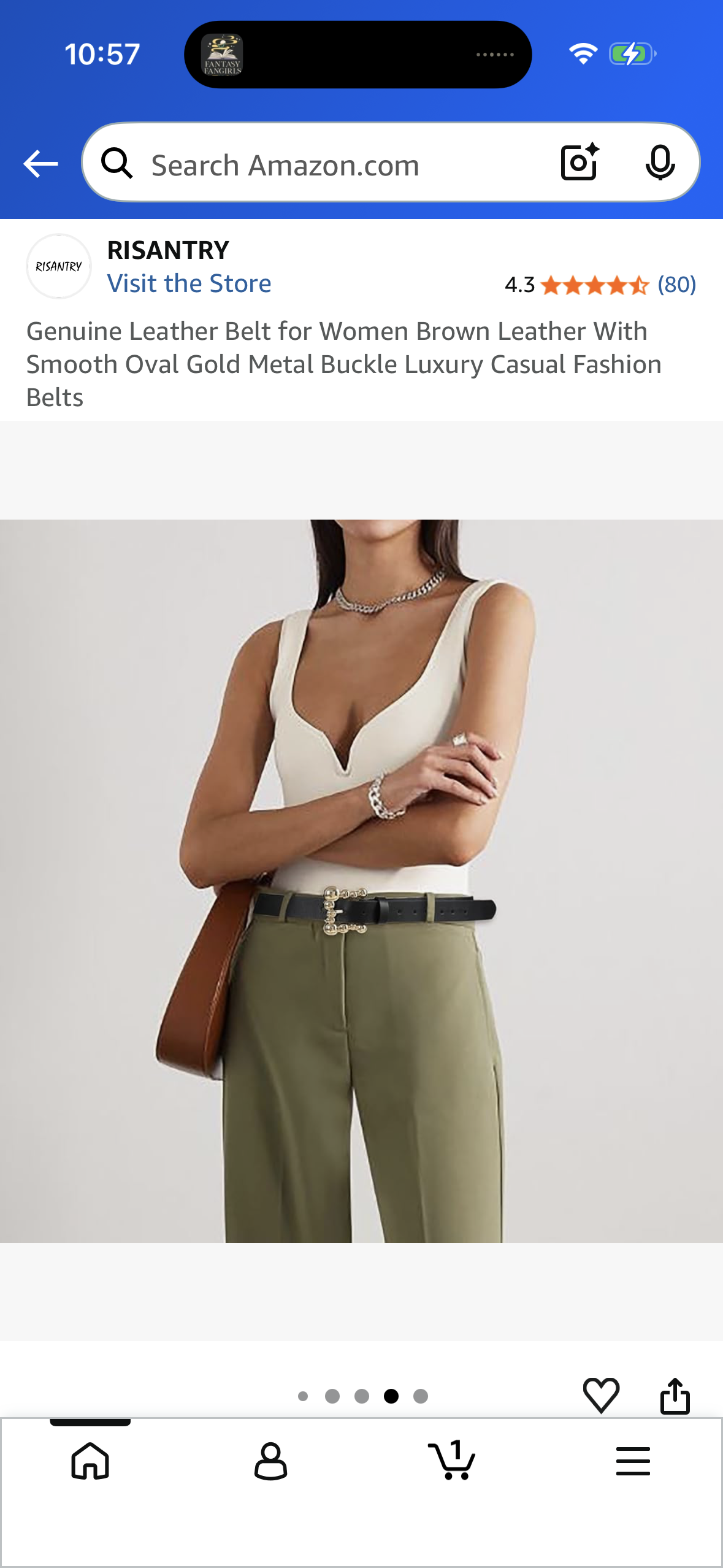 Genuine Leather Belt for Women Brown Leather With Smooth Oval Gold Metal Buckle Luxury Casual Fashion Belts