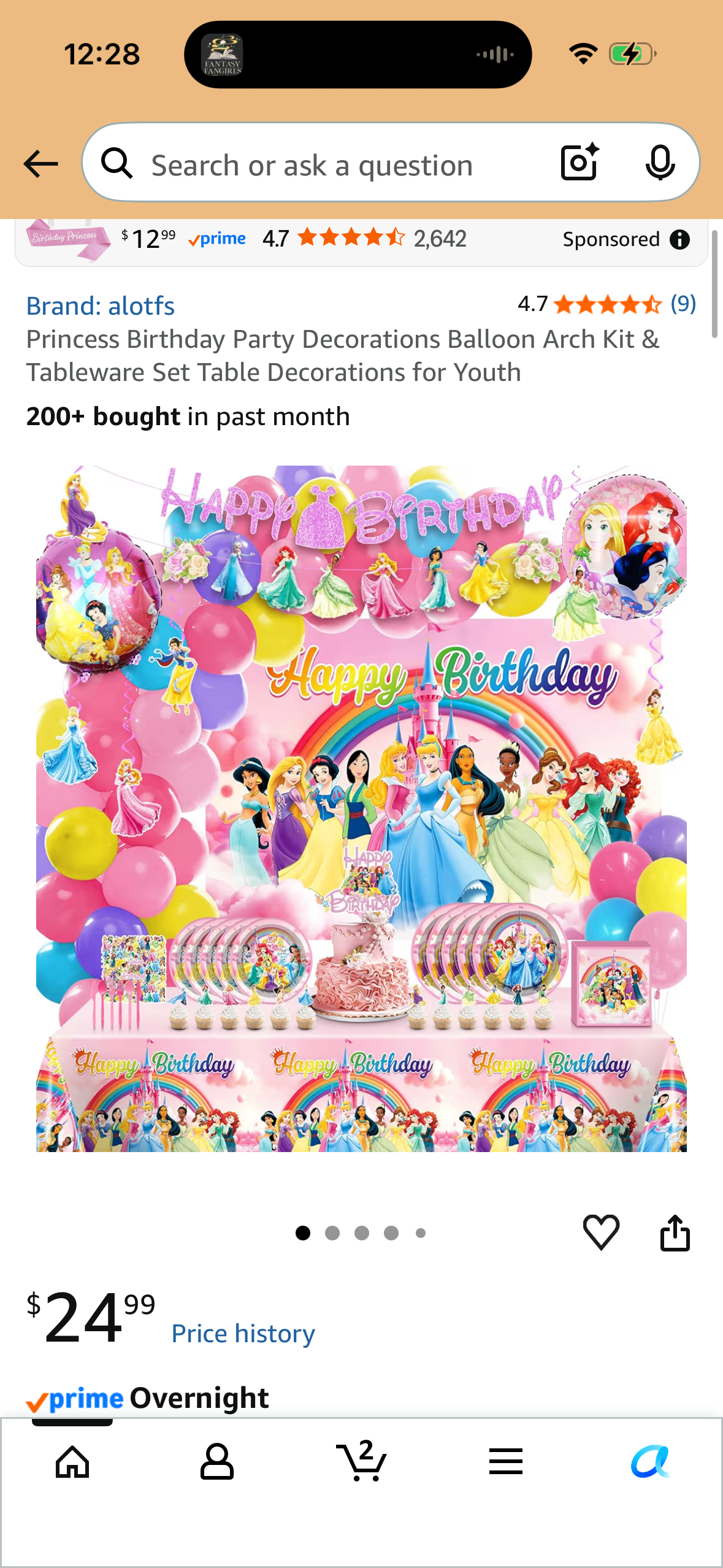 Princess Birthday Party Decorations Balloon Arch Kit & Tableware Set Table Decorations for Youth