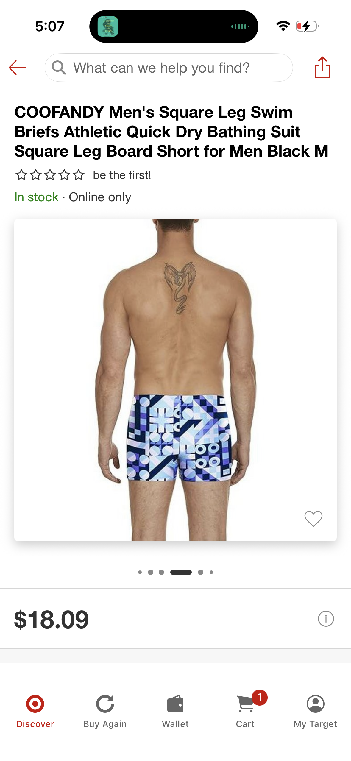 COOFANDY Men's Square Leg Swim Briefs Athletic Quick Dry Bathing Suit Square Leg Board Short for Men Black (Size Medium)