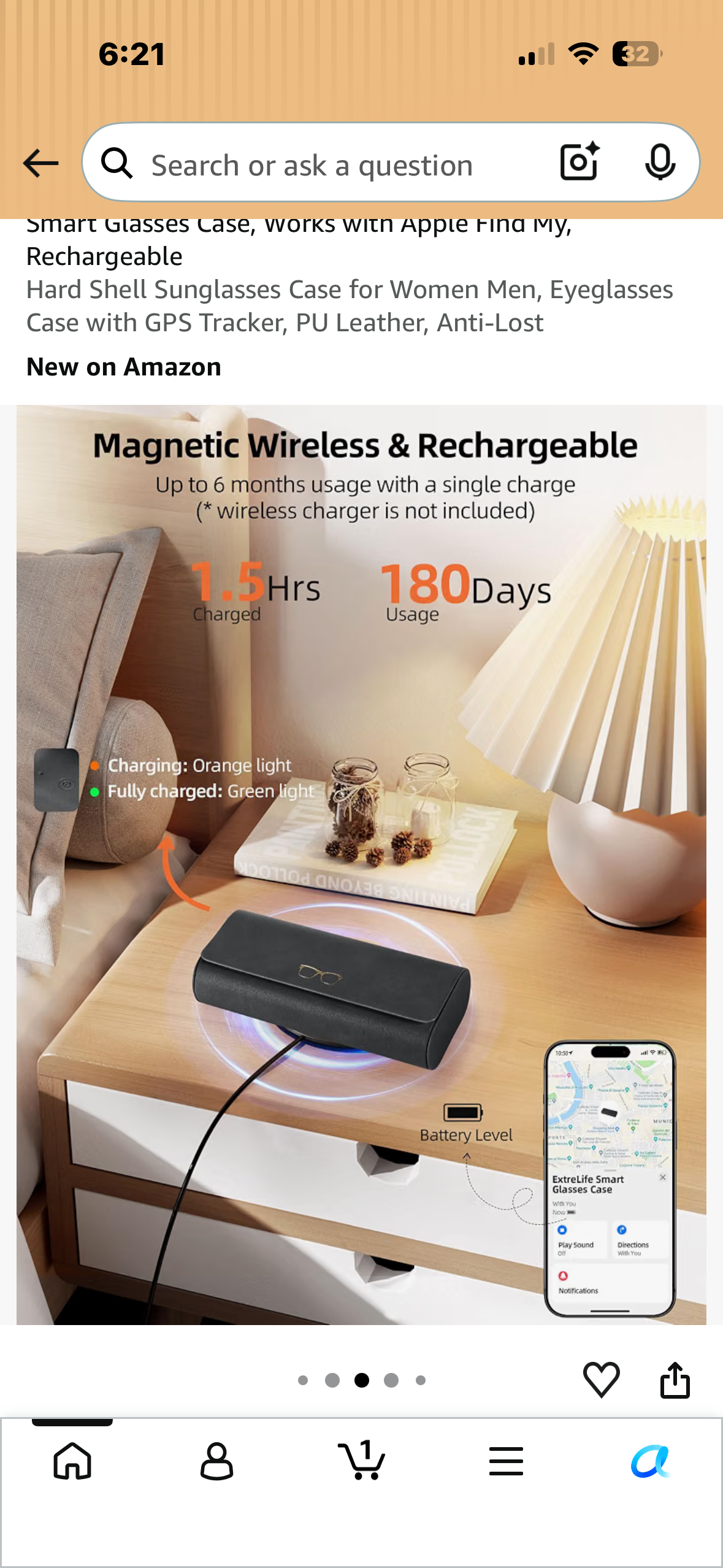 Smart Case for Glasses - Works With Find My