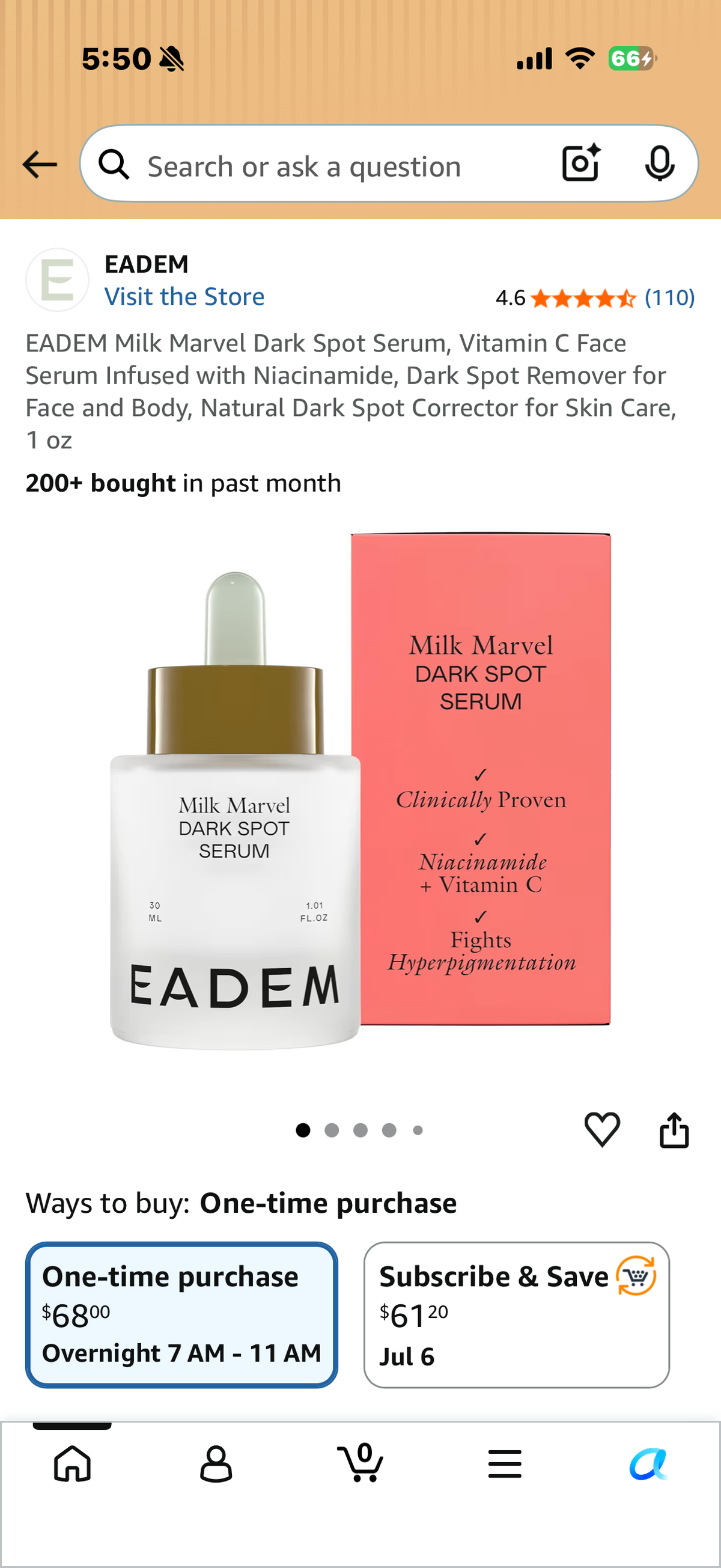 EADEM Milk Marvel Dark Spot Serum