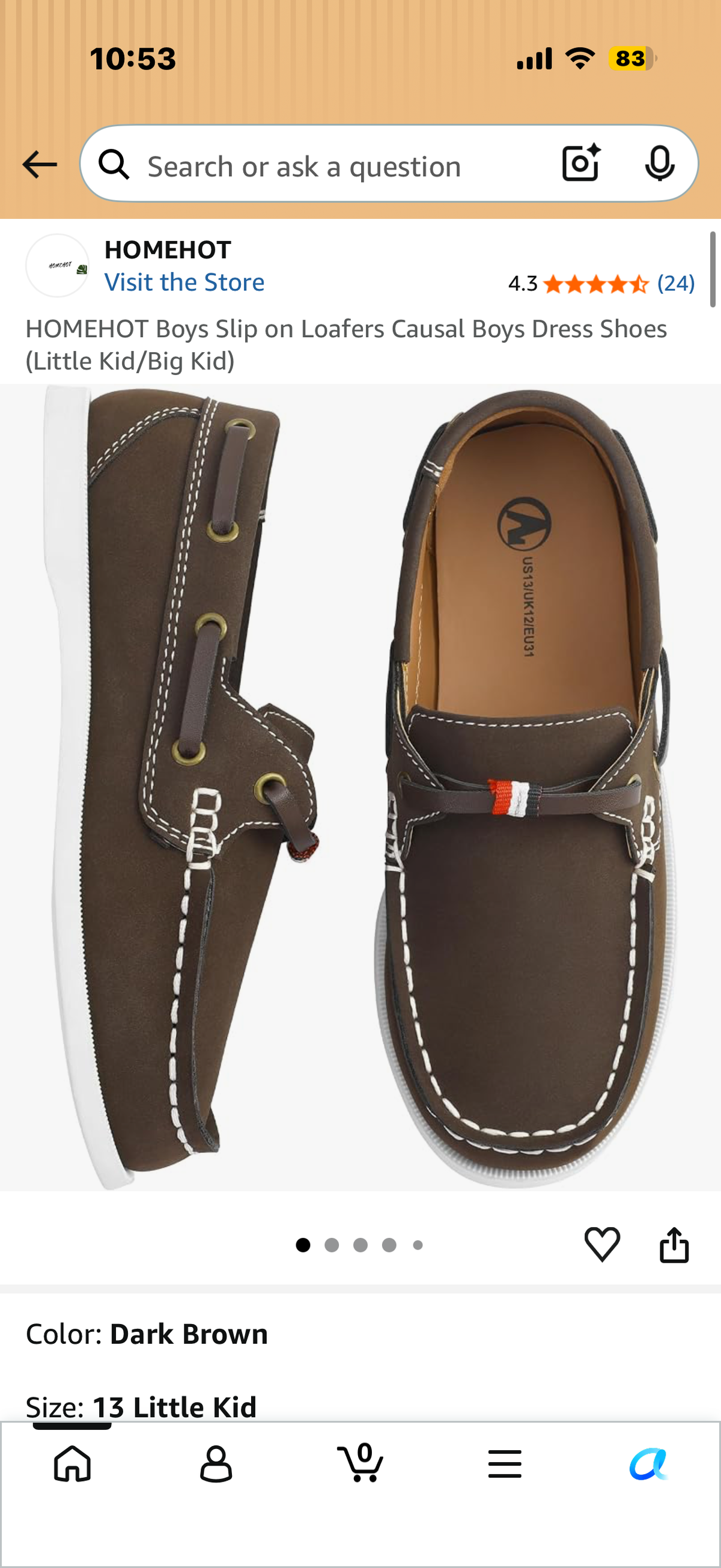 Boys Slip on Loafers Causal Boys Dress Shoes