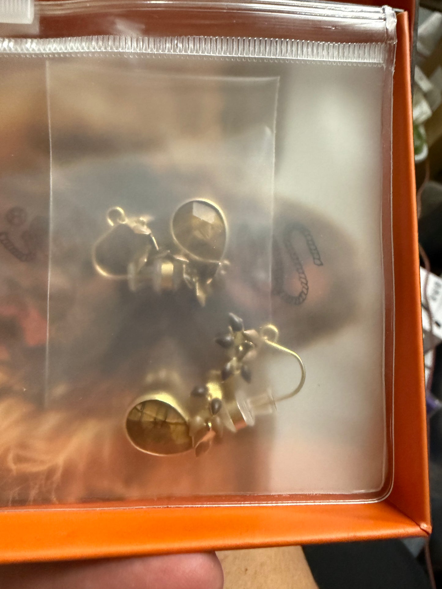 Wrangler Gold Western Drop Dangle Earrings for Women 14K Statement Natrual Stone Country Jewelry