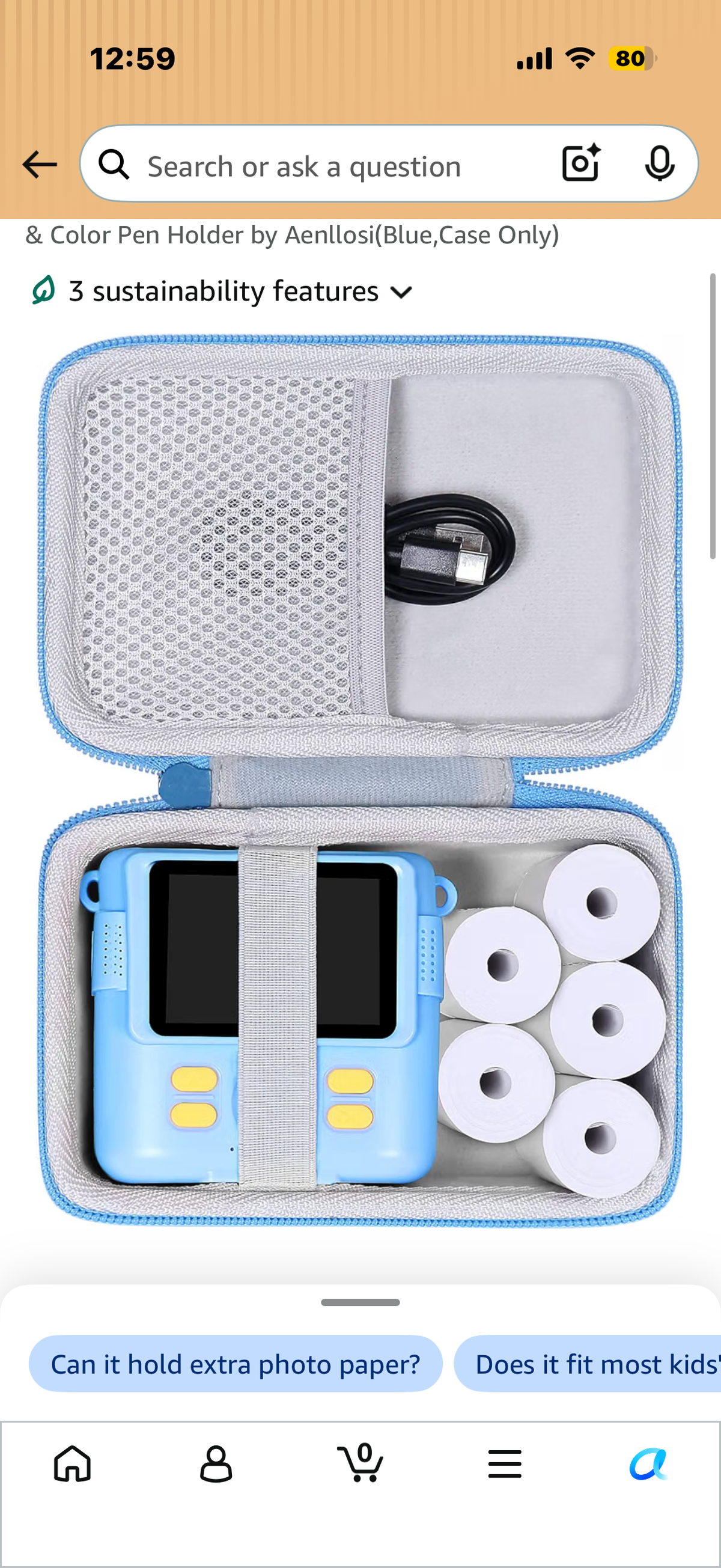 Electronics Travel Box (Great for carry on luggage)