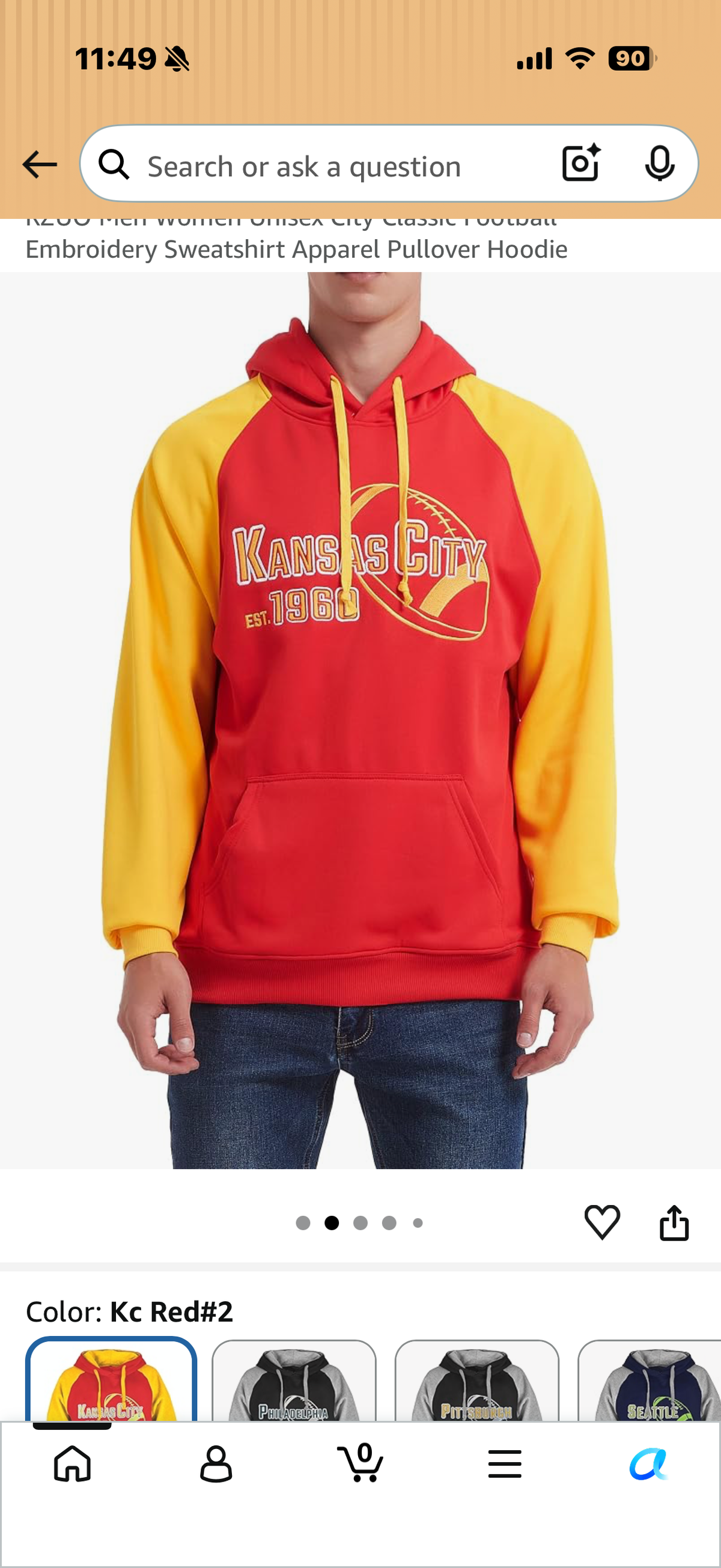 Men Women Unisex City Classic Football Embroidery Sweatshirt Apparel Pullover Hoodie (Size XXL)
