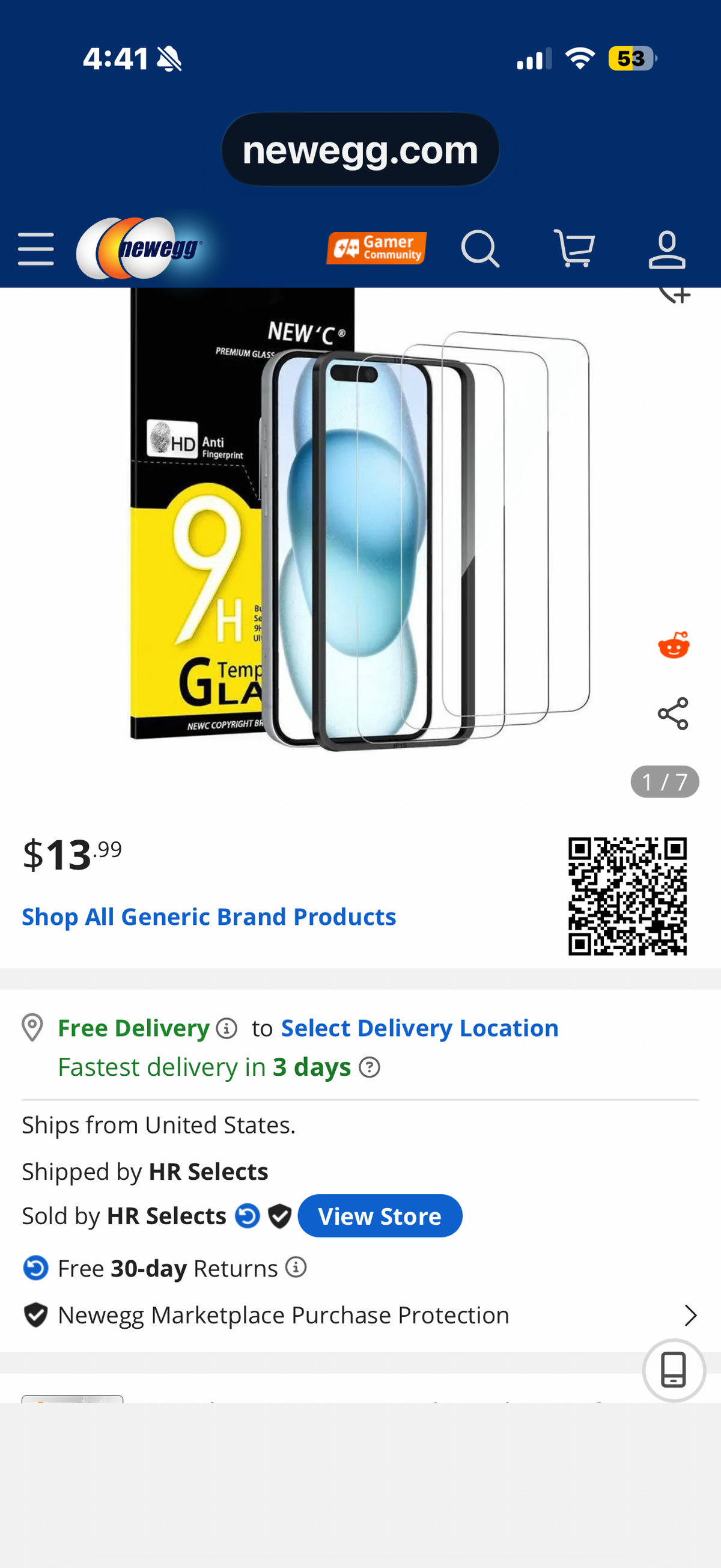 iPhone 16, iPhone 15 Screen Protector (6.1 inches),Enhanced Tempered Glass Protection with easy installation tool included,Case Friendly Ultra Resistant