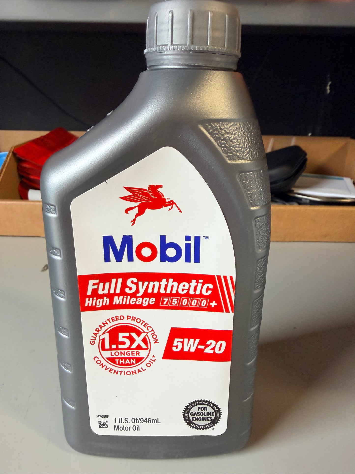 Mobil Full Synthetic 5W-20 Motor Oil Quart