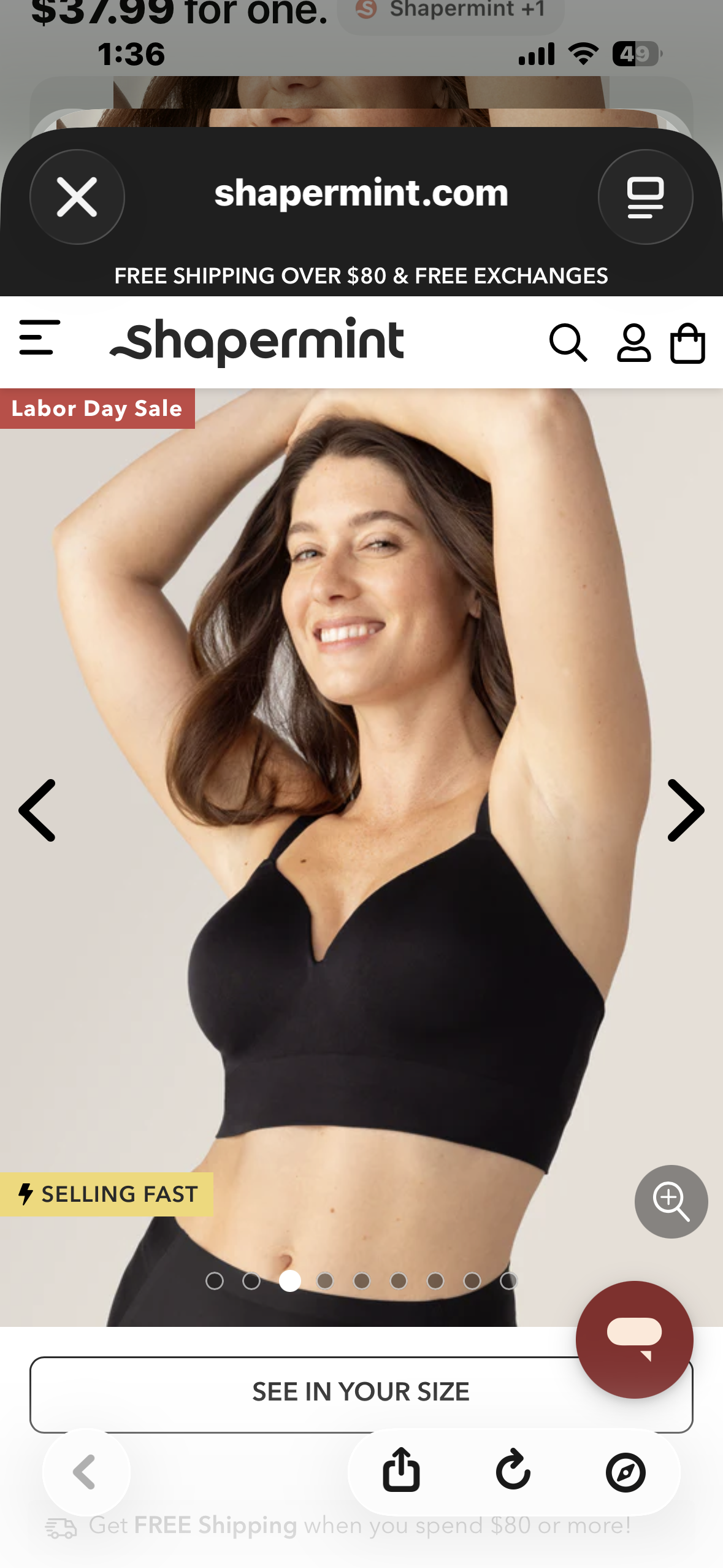 Truekind Supportive Comfort Wireless Shaping Bra by Shapermint, Style 10210 (Size 4X)